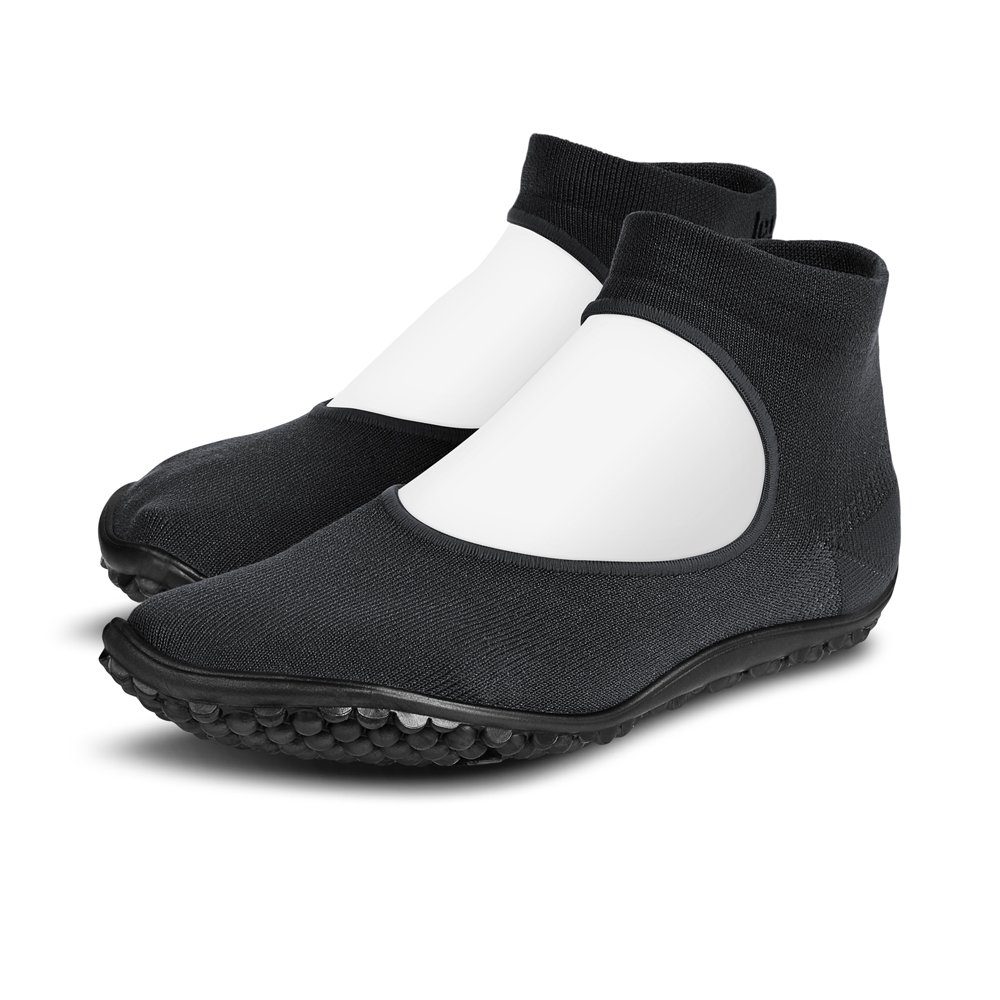 Leguano Ballerina schwarz - Sockenschuh / Hausschuh Barfußschuh günstig online kaufen