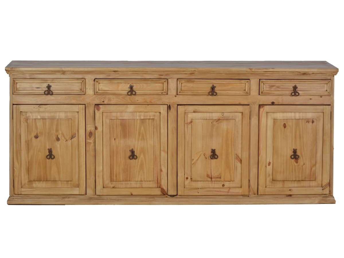 MiaMöbel Sideboard Mexico, aus massivem Pinienholz Honig