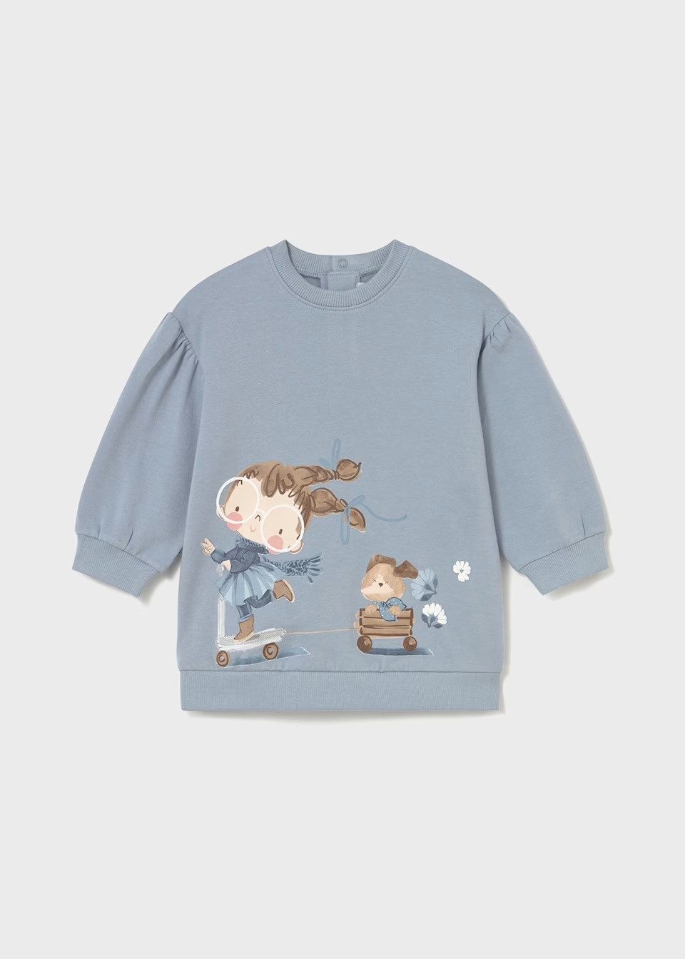 Mayoral Sweatkleid Baby-Sweatkleid mit Printmotiv (292156)