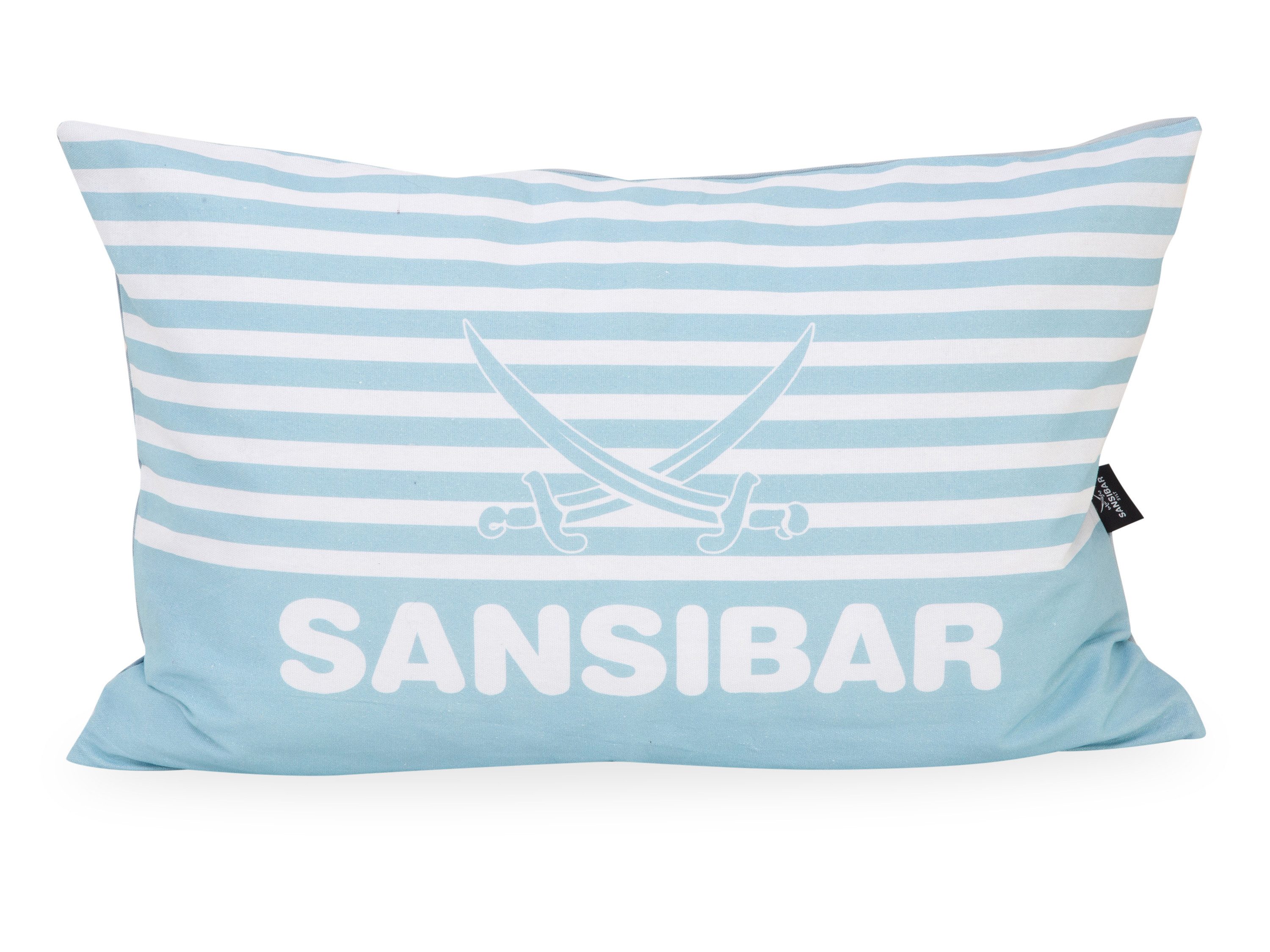 Wohndecke Kissenhülle SANSIBAR BL 60x40 cm blau, Sansibar Sylt