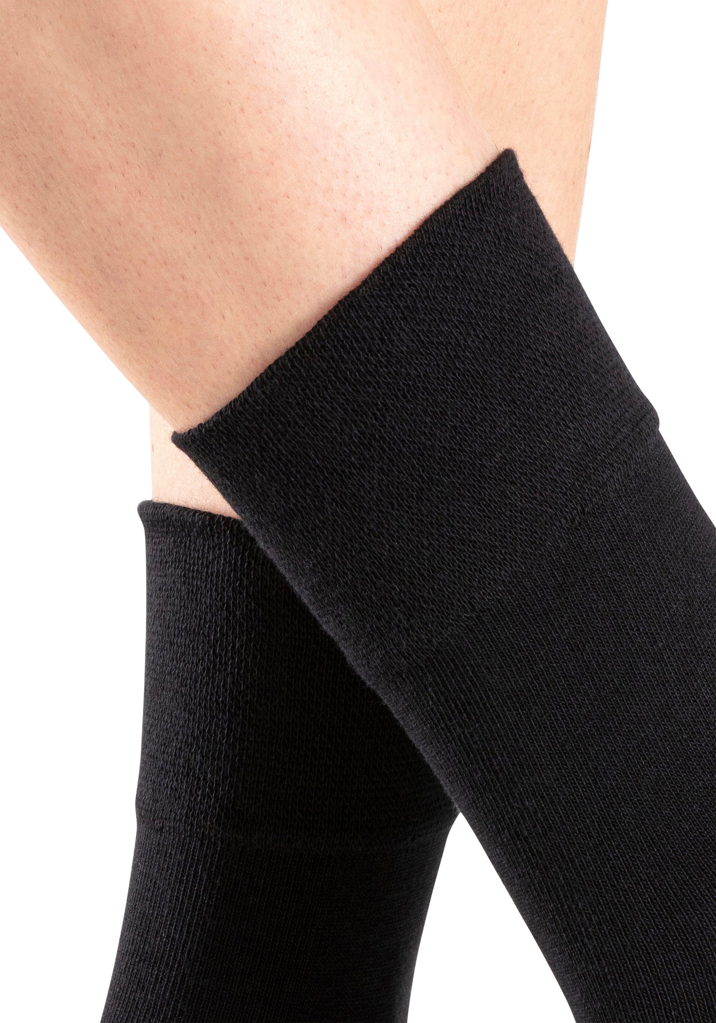 H.I.S Socken Damen Herren Basic Socken (Packung, 6-Paar, unisex Gr. 35-38 bis 43-46) mit Komfortbund auch für Diabetiker geeignet