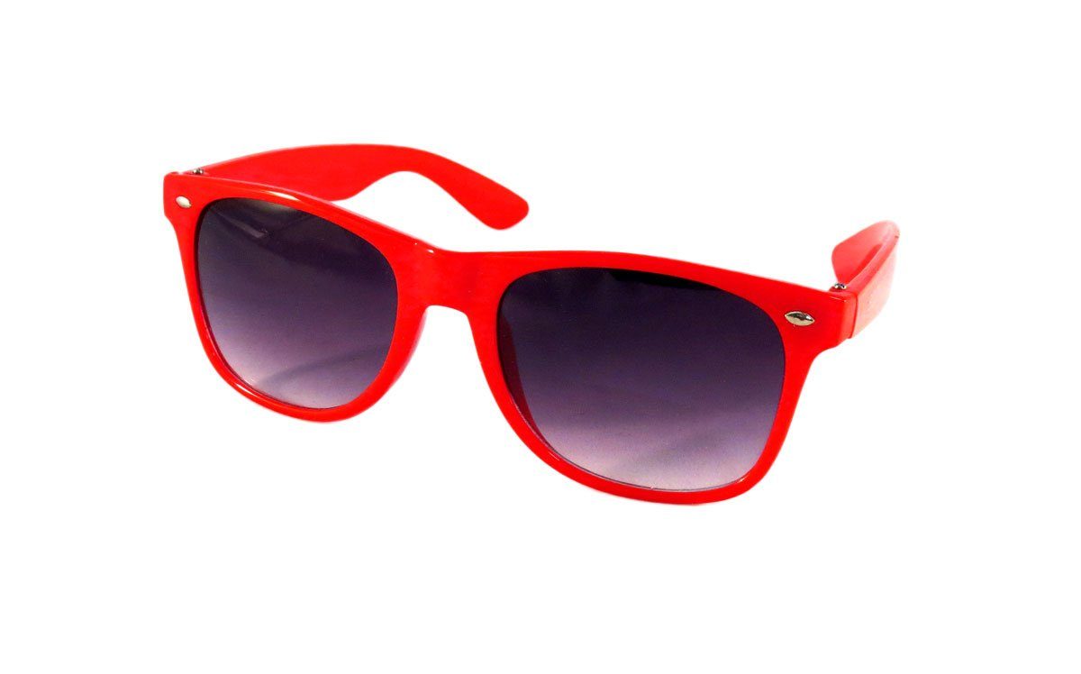 Originelli Sonnenbrille Sonnenbrille rot Party Onesize Sonia Klassik Brille Verspiegelt