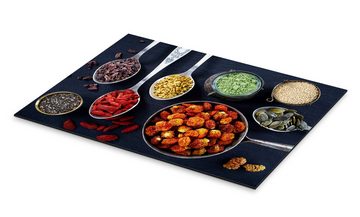 Posterlounge Alu-Dibond-Druck Editors Choice, Verschiedene Superfoods, Küche Fotografie