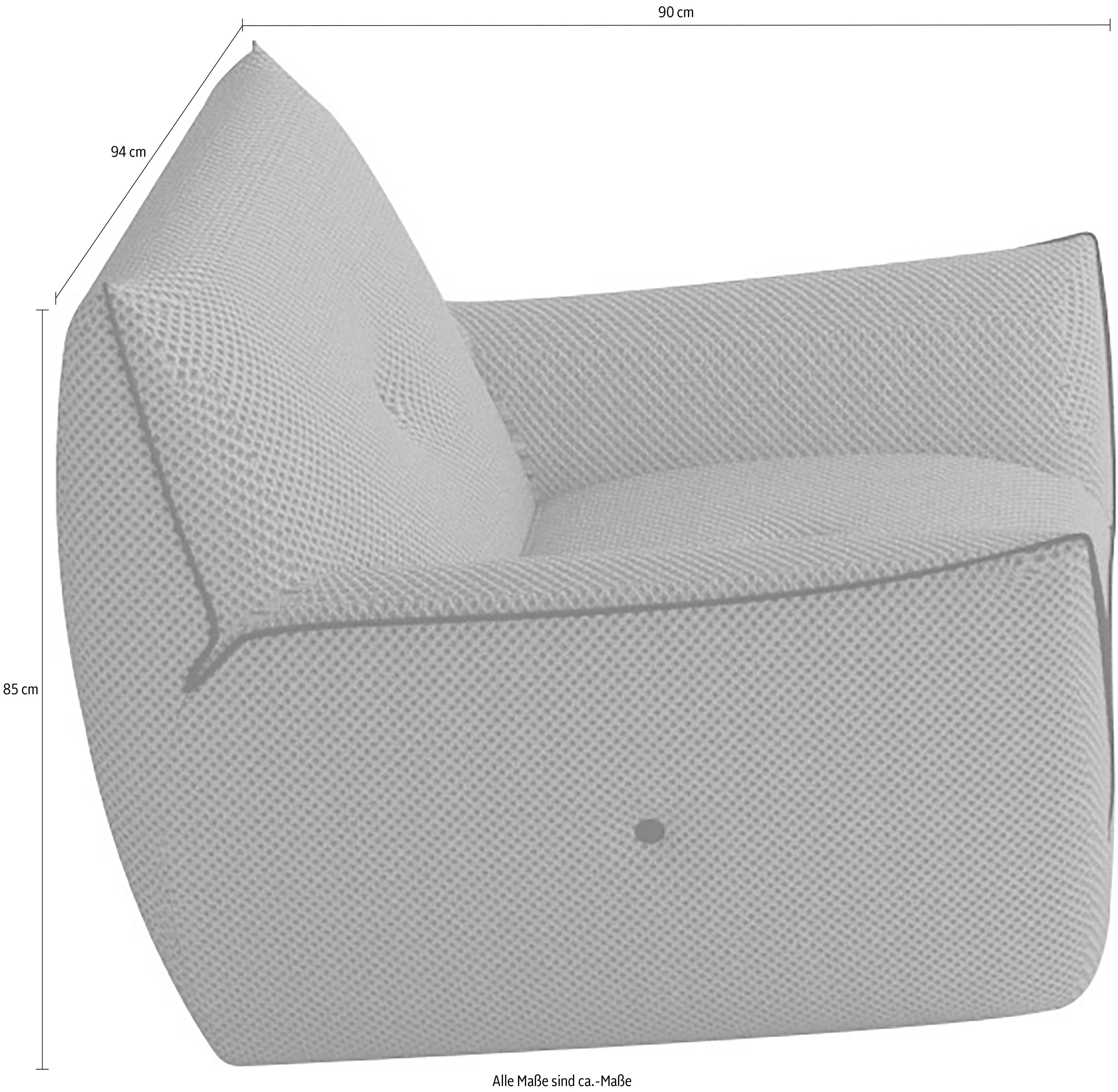 Egoitaliano Sessel Yuki, extravagantes Design und höchster Sitzkomfort, tolle Details, mit bioelasatische MIcrofaser BOUNCE bezogen