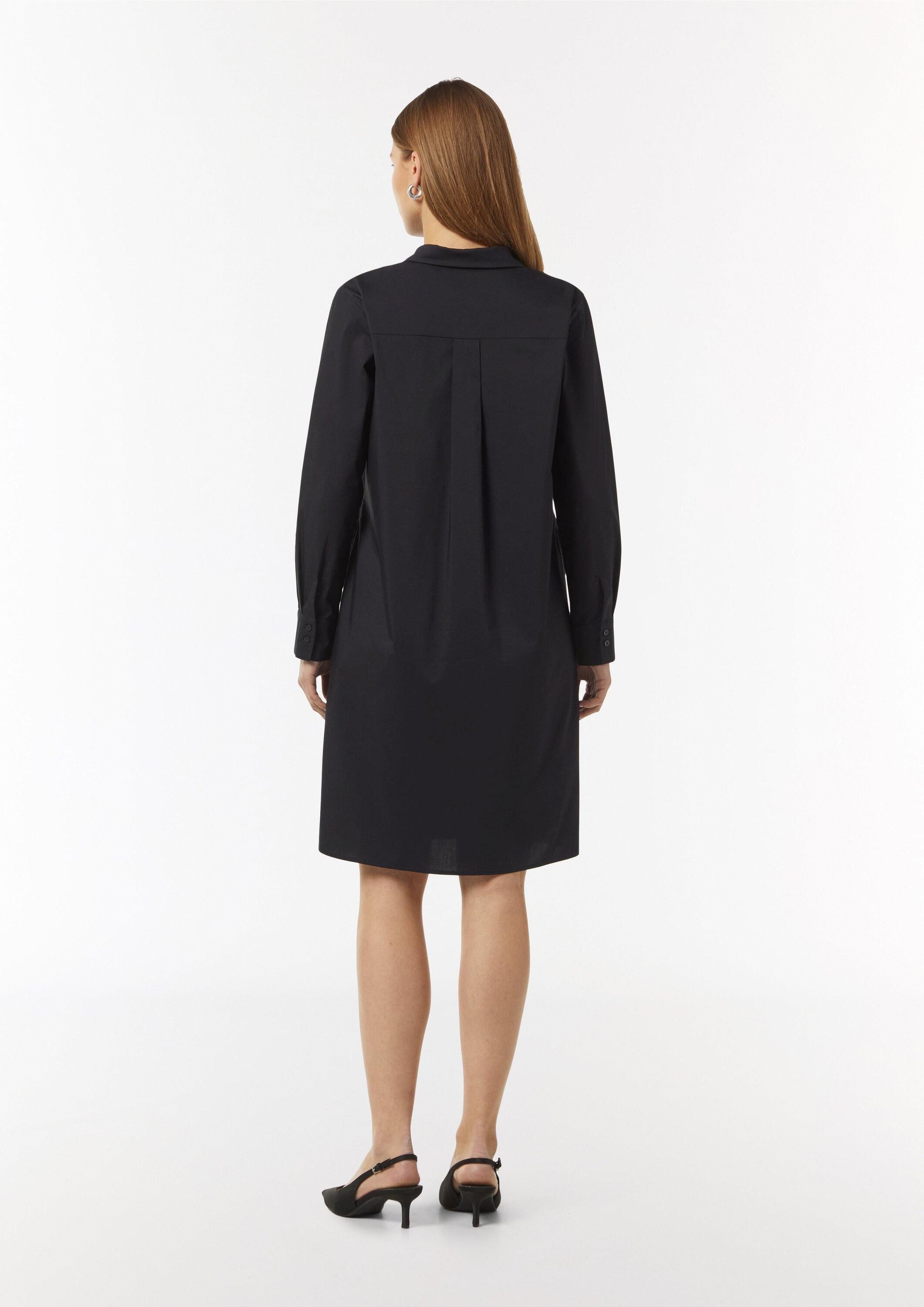 comma Minikleid Kleid Businesskleid mit umschlagbarem Ärmel