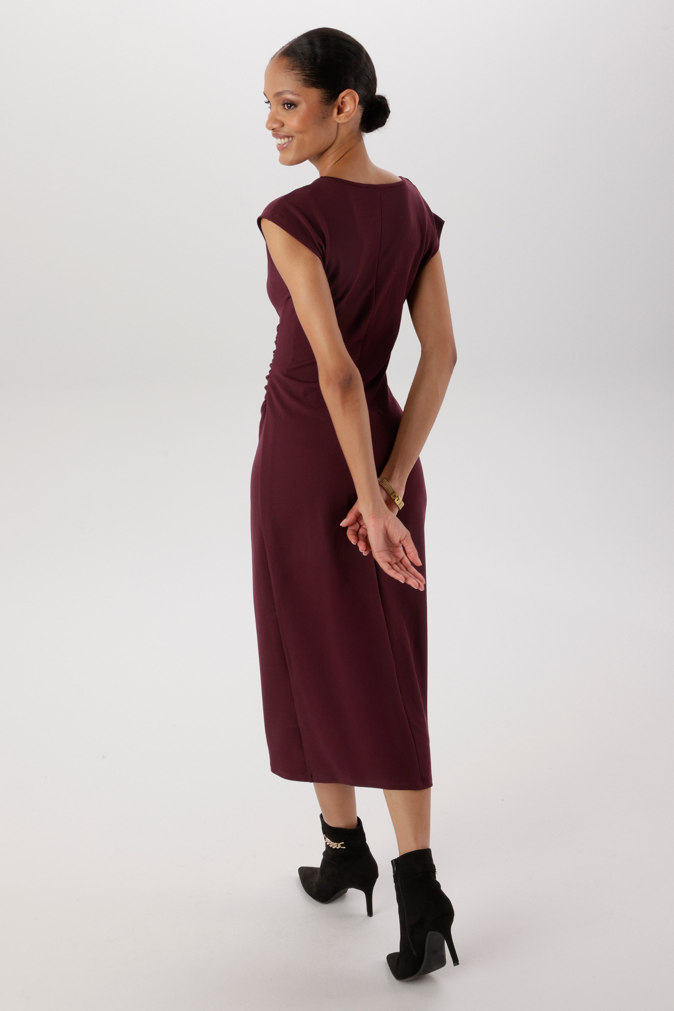 Aniston SELECTED Midikleid mit Wasserfallkragen - NEUE KOLLEKTION