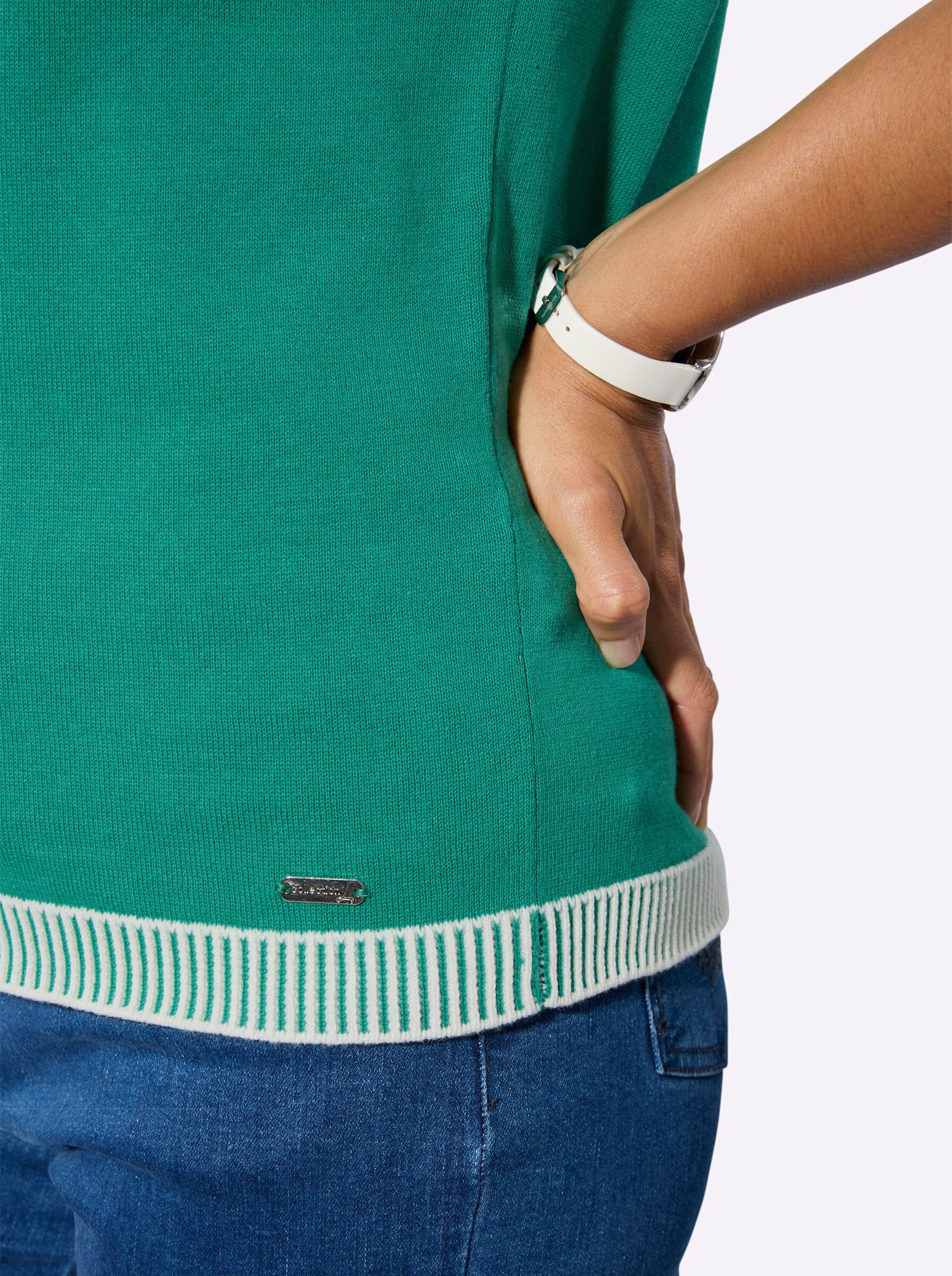 Witt Strickpullover Kurzarm-Pullover Kurzarm Jersey