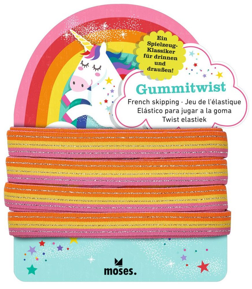Moses. Verlag Outdoor-Spielzeug Gummitwist Rainbow, Hüpfgummi für Kinder