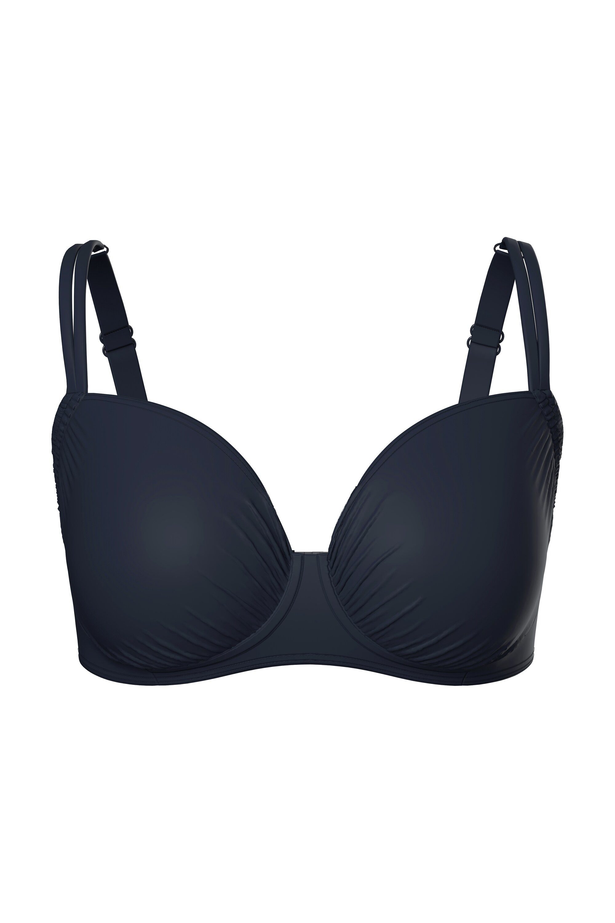 Ulla Popken Bügel-BH Bügel-Bikini Raffung Träger verstellbar