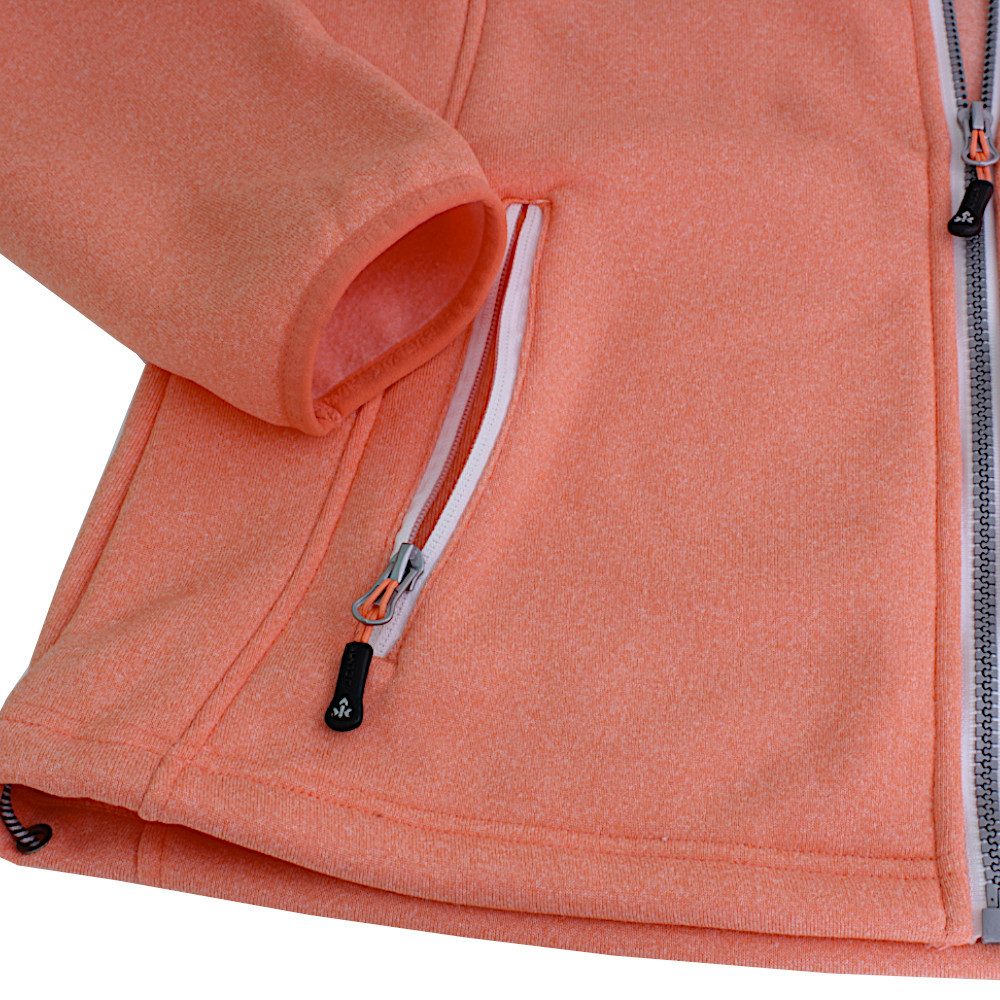 Kjelvik Strickfleecejacke Milou Fleecejacke Sweatjacke atmungsaktiv, warm und schnelltrocknend