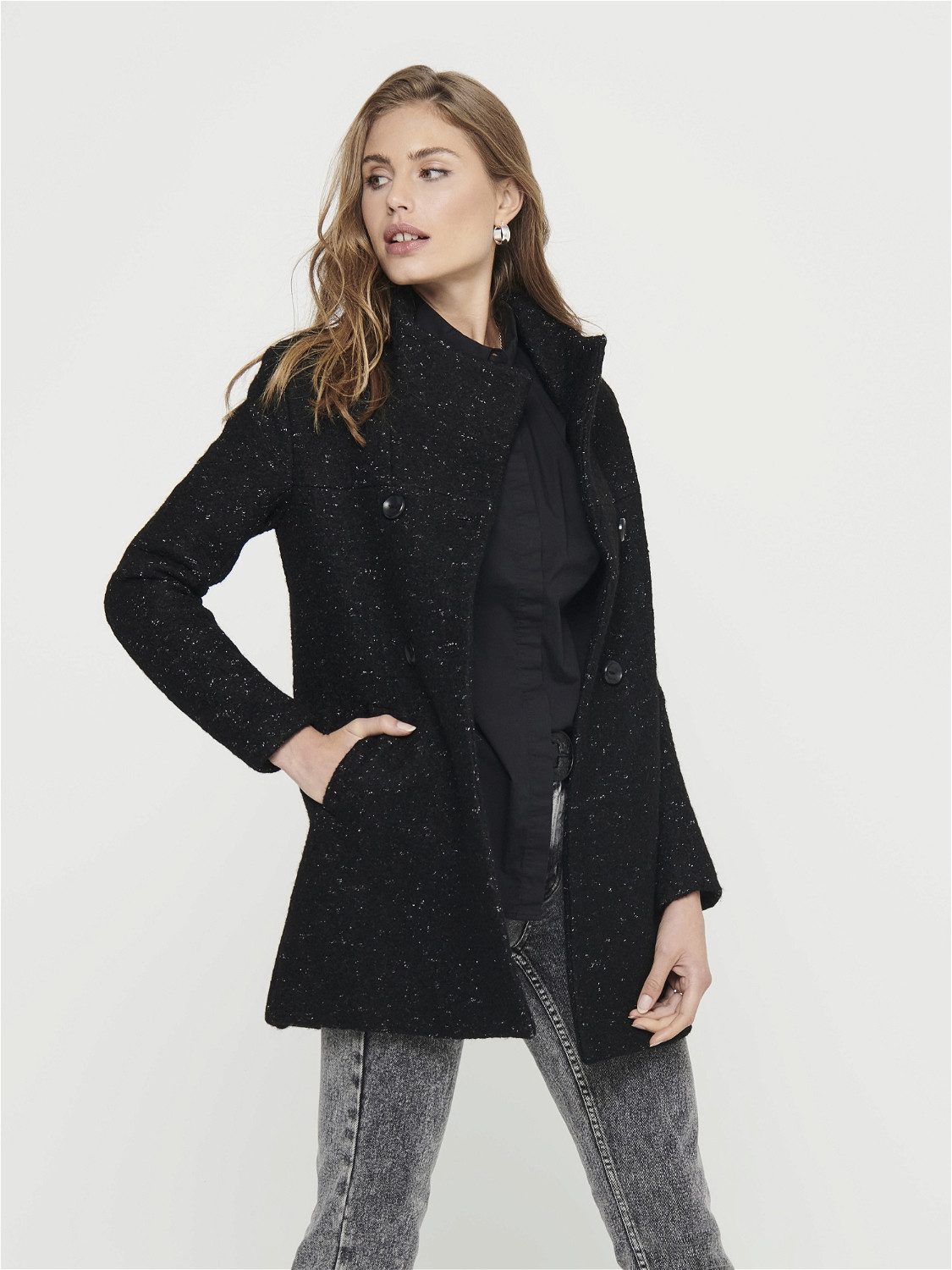 ONLY Langjacke ONLNEWSOPHIA WOOL COAT OTW CC Materialmix