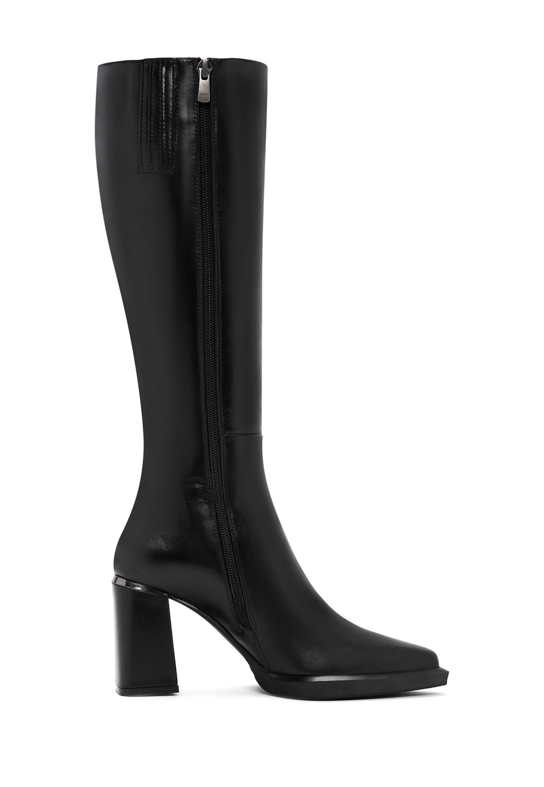 Derimod Absatzstiefel aus Leder Bootsschuh Reißverschluss, Leder-Textil-Futter, TPU Sohle, Absatz 7 cm