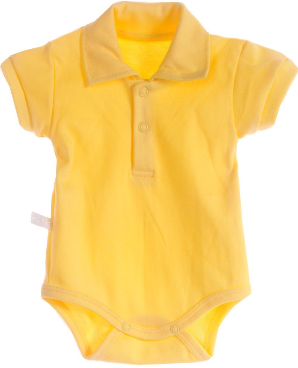 Body Baby Kurzarmbody kurzärmlig mit Kragen in Gelb in Gelb