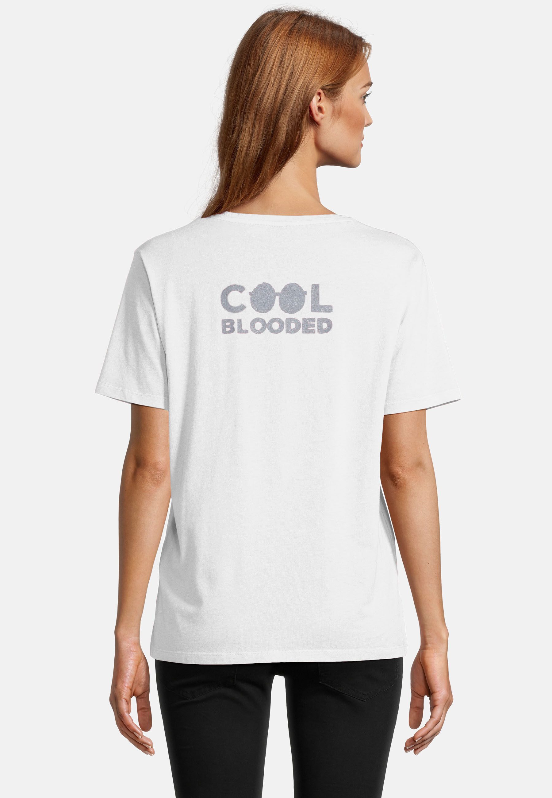 Frogbox Rundhalsshirt (1-tlg) mit Schmucksteinen