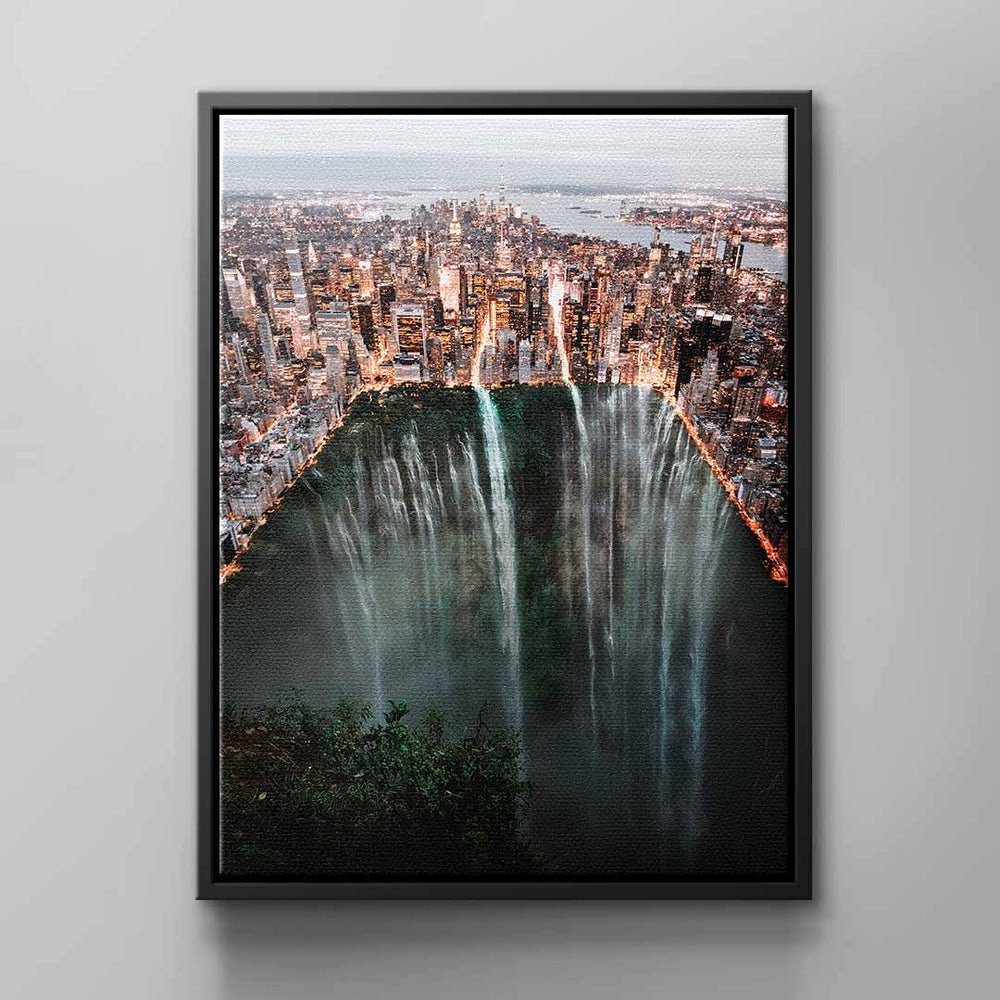 DOTCOM Leinwandbild, CANVAS Moderne von DOTCOMCANVAS® schwarzer Wandbilder Rahmen
