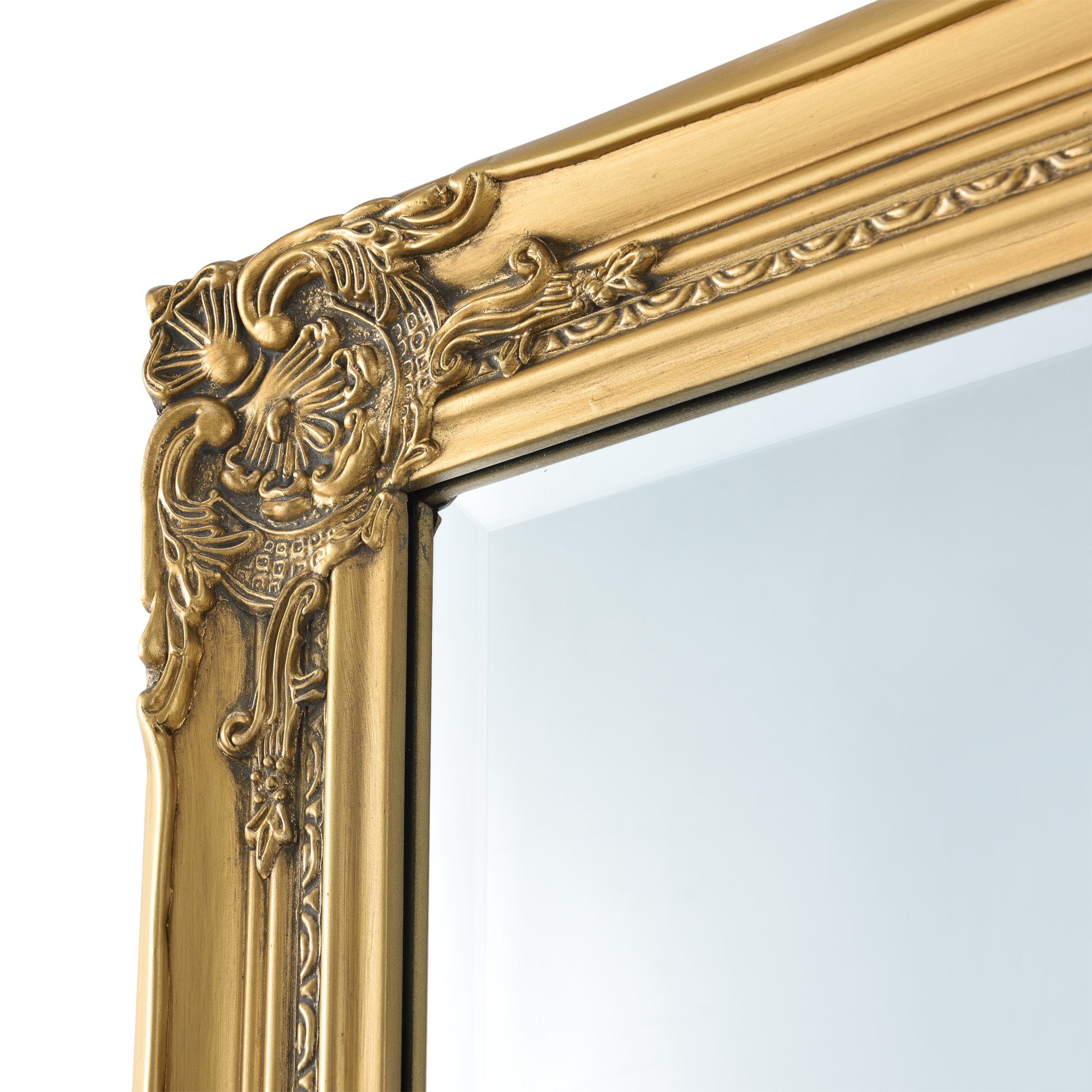 132 Spiegel x Goldfarben »Livorno« 42 cm en.casa Ganzkörperspiegel Wandspiegel, Antik