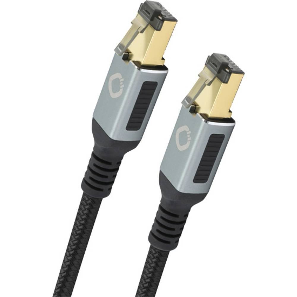 OEHLBACH RJ45 Streaming Netzwerkkabel 5.0m D1C13355 LAN-Kabel, vergoldete Steckkontakte, dreifach geschirmt