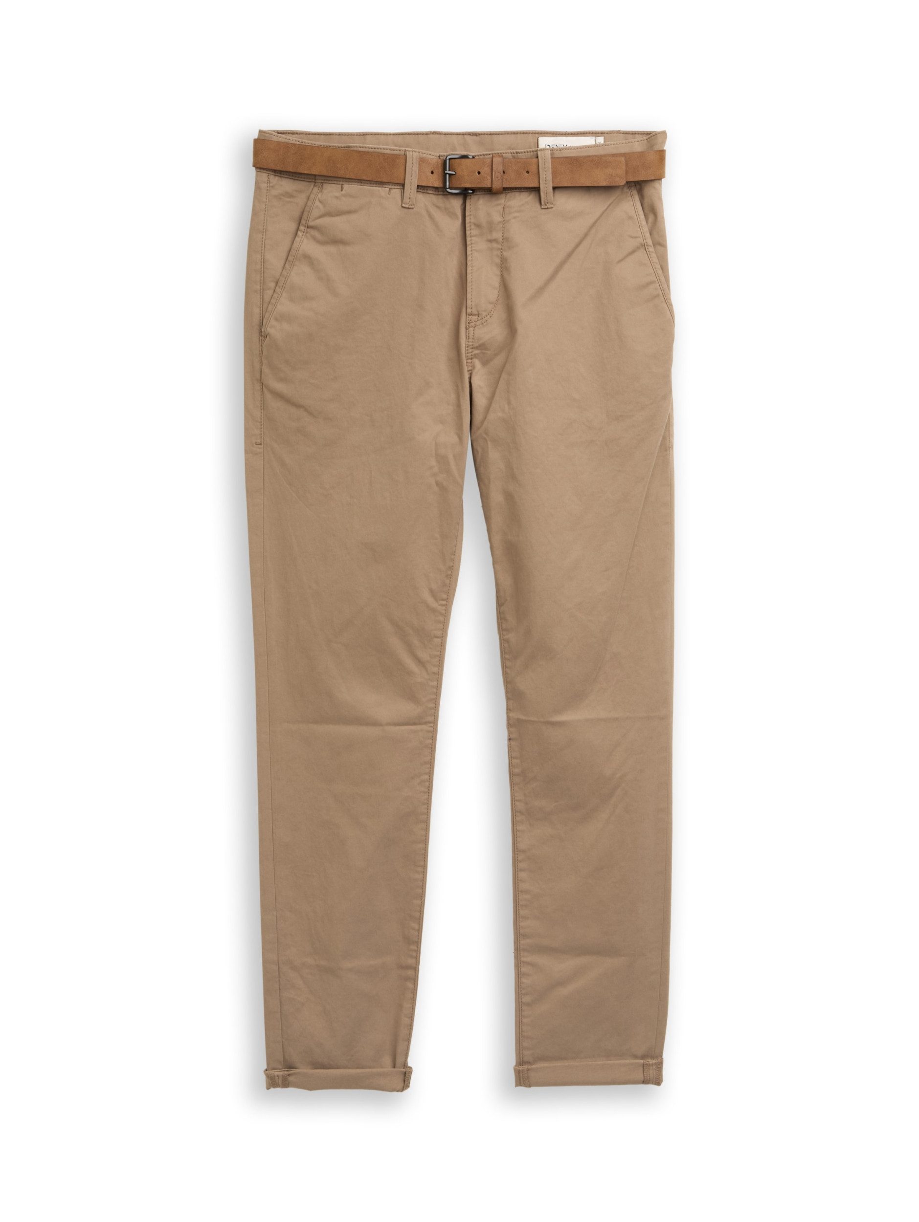 Stoffhose Slim-Fit Chino mit Gürtel - Slim Fit