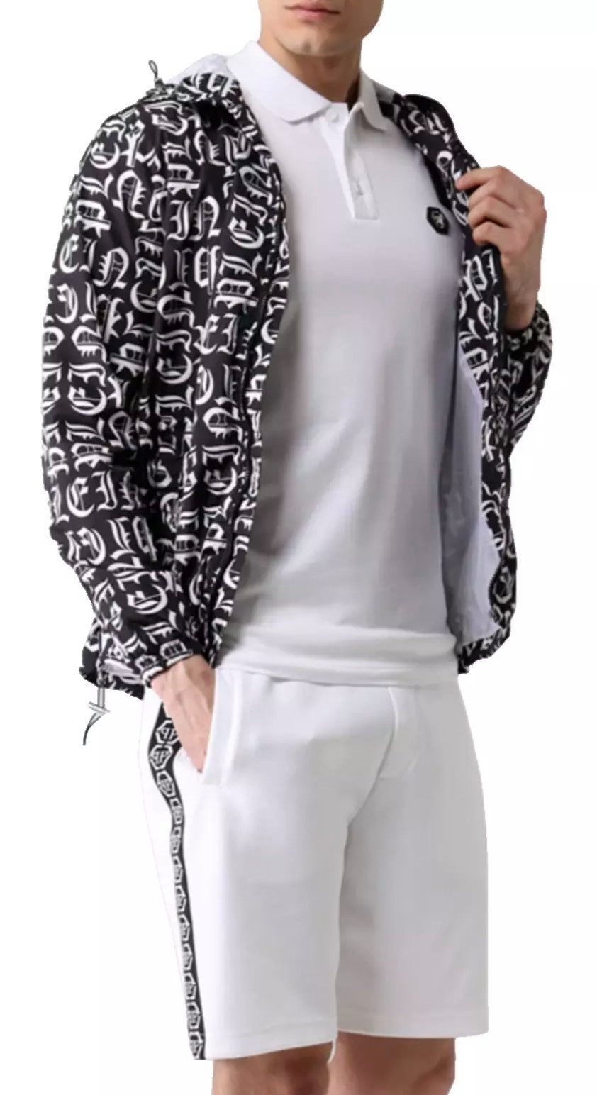 Philip Plein Poloshirt Polohemd mit Tape günstig online kaufen