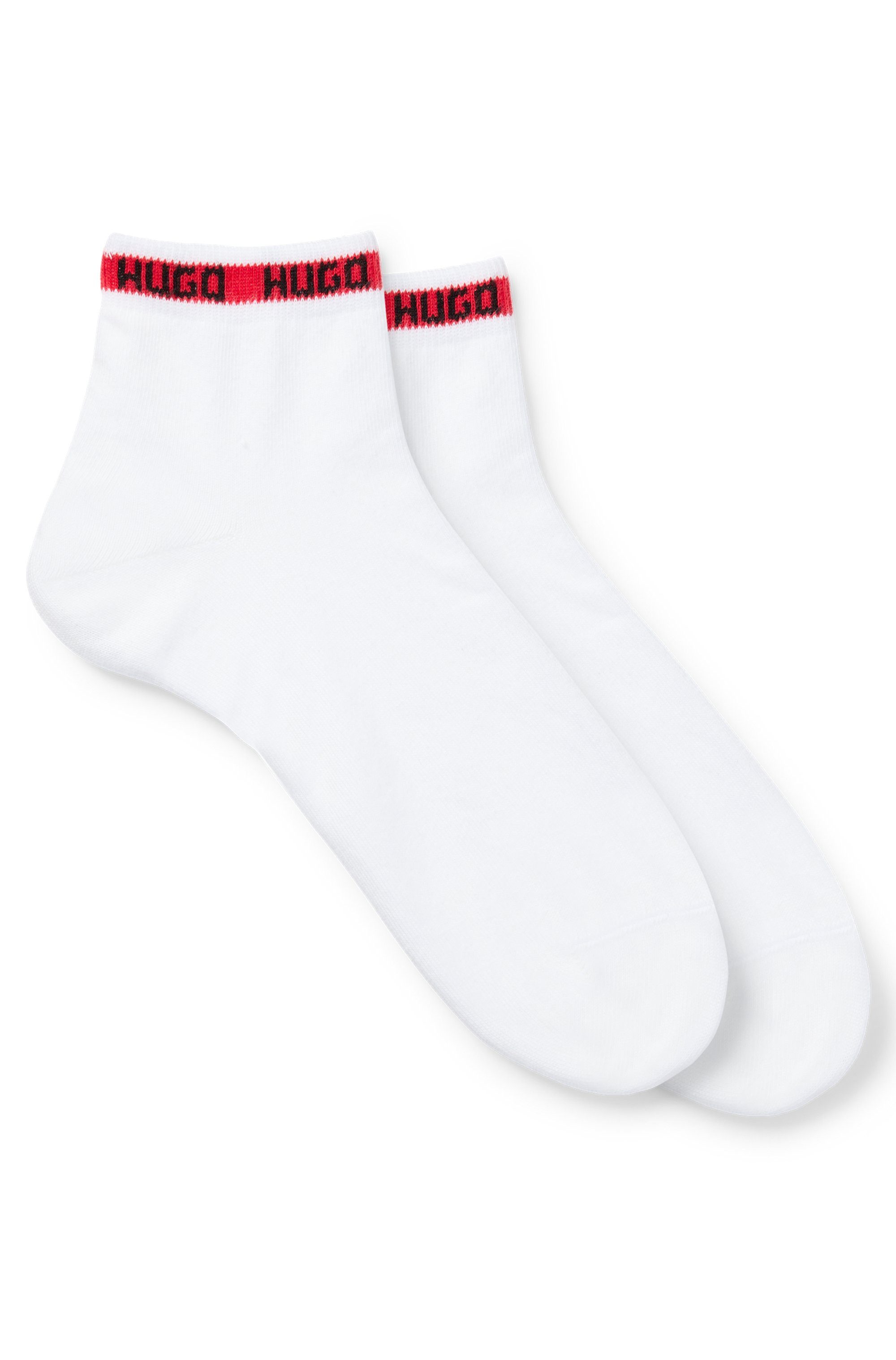 HUGO Freizeitsocken 2P SH TAPE CC 102 (Packung, 2er-Pack) mit HUGO-Logoschriftzügen