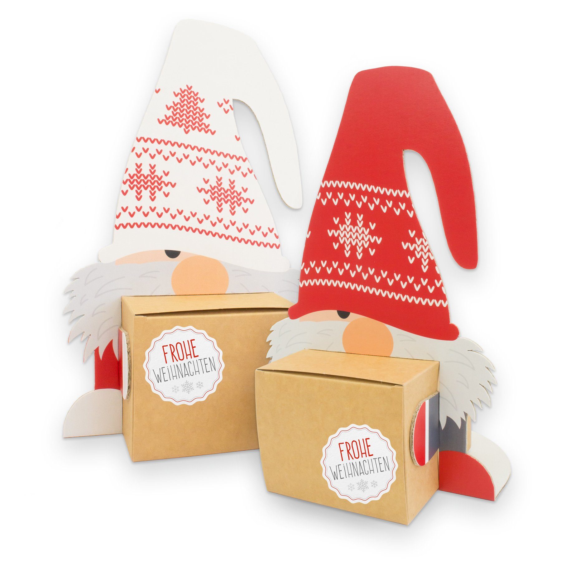 itenga Geschenkbox itenga Wichtelbande XL Geschenkverpackung 2x Figuren + 2x Würfel + 2x
