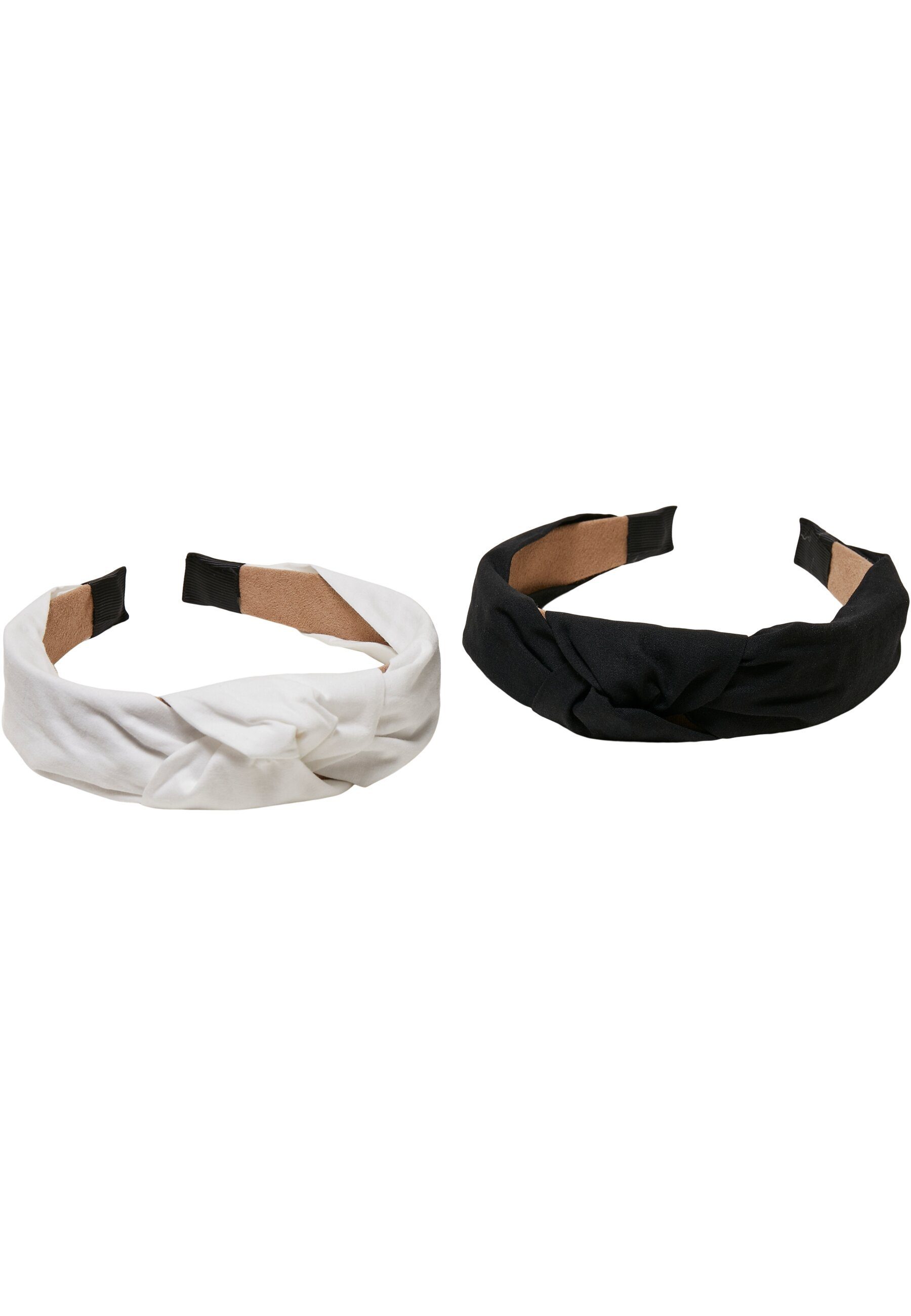 URBAN CLASSICS Schmuckset Accessoires Light Headband With Knot 2-Pack (1-tlg) black/white