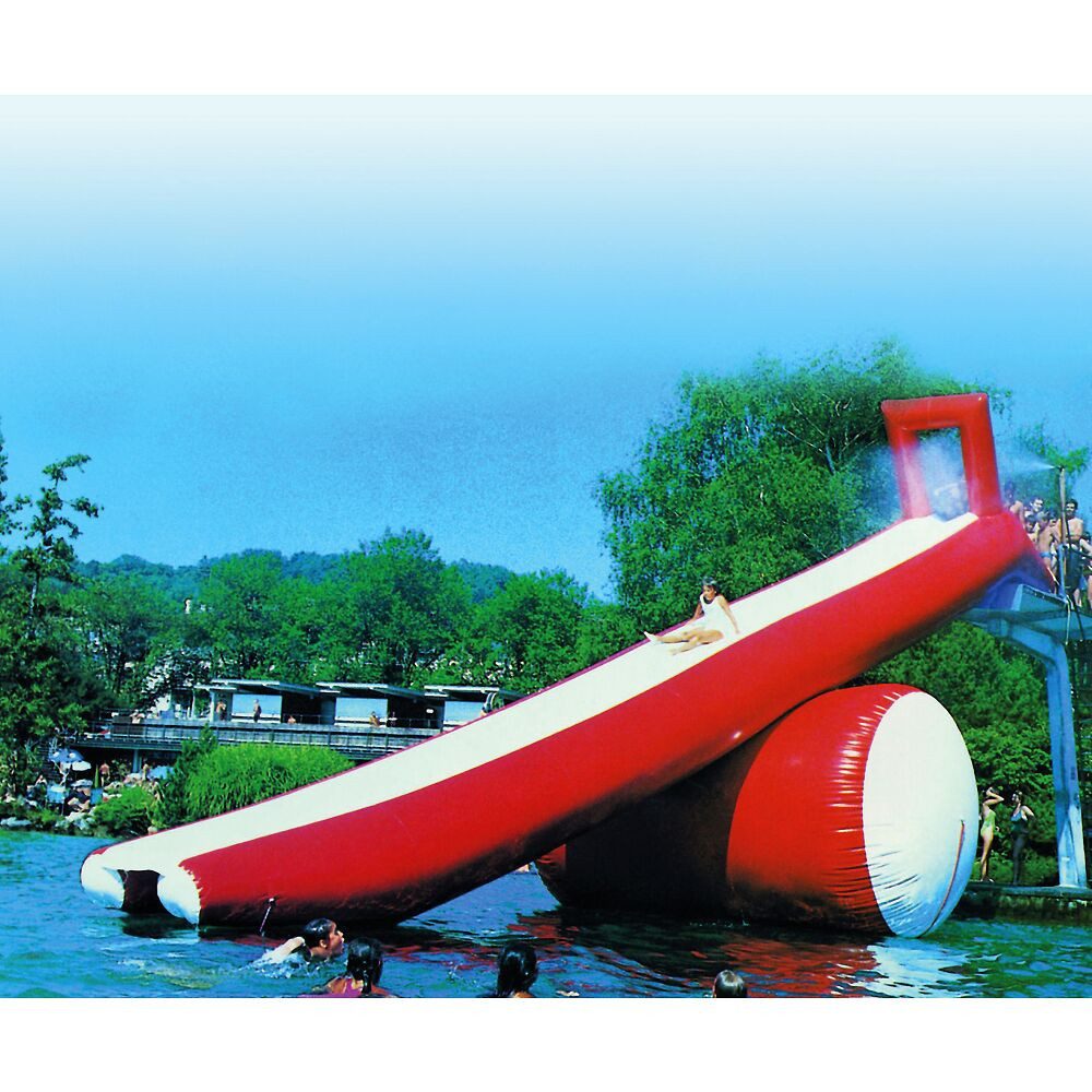 Airkraft Badeinsel Wasserobjekt Rutsche am Turm, Spaß über viele Jahre, da Chlor- und UV-beständig