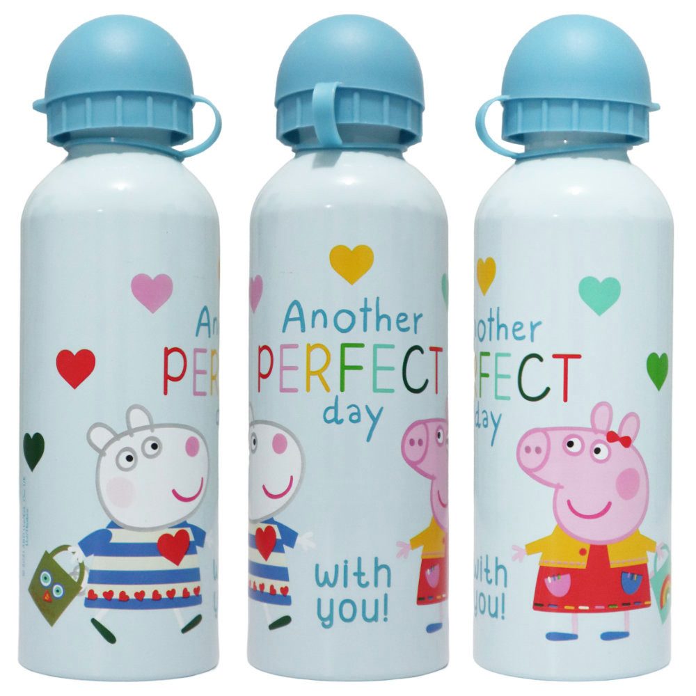 Peppa Pig Trinkflasche Peppa Wutz Kinder Aluminium Wasserflasche Flasche 500 ml