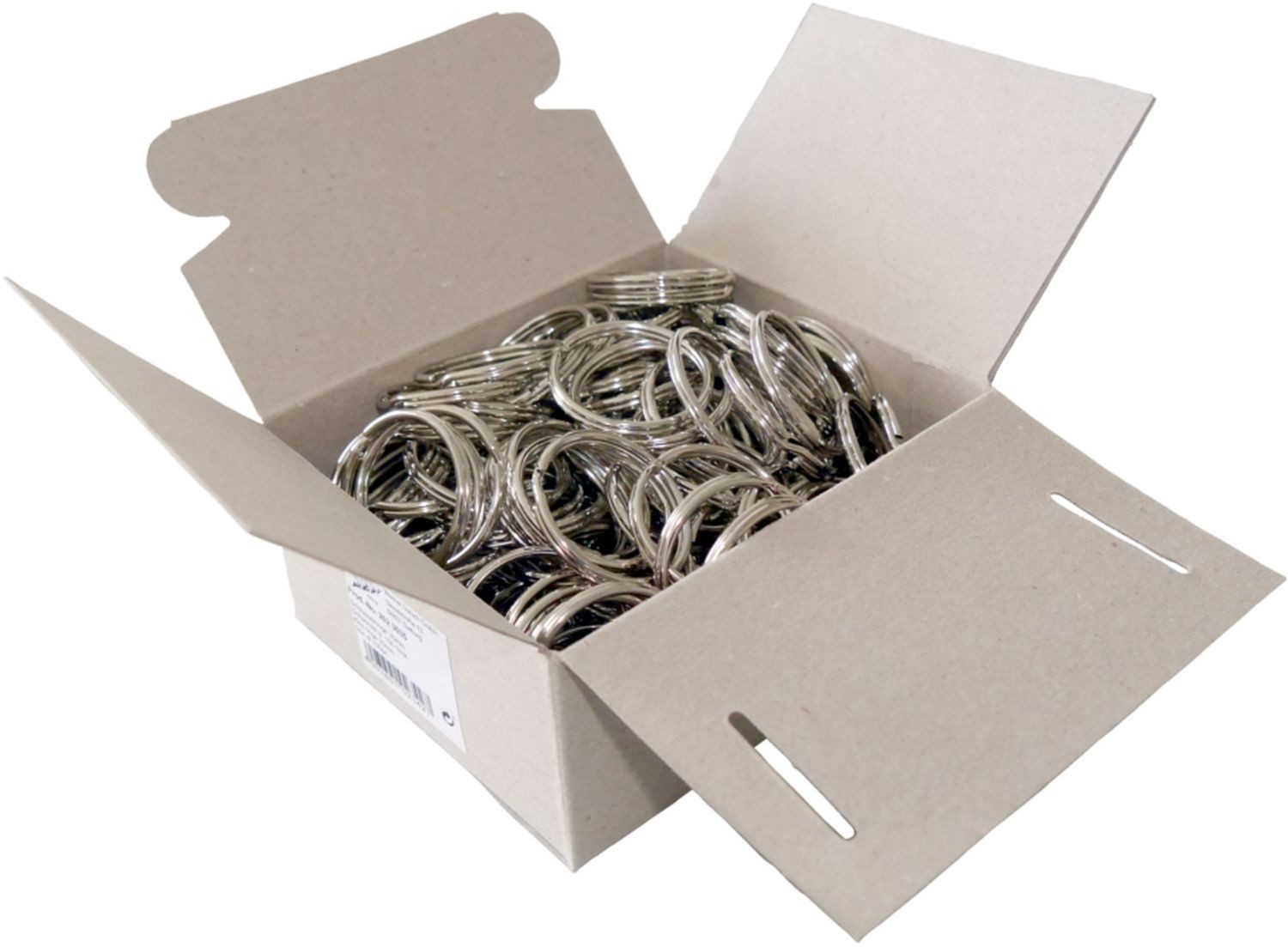 WEDO Schlüsselanhänger Schlüsselring 38mm Metall silber