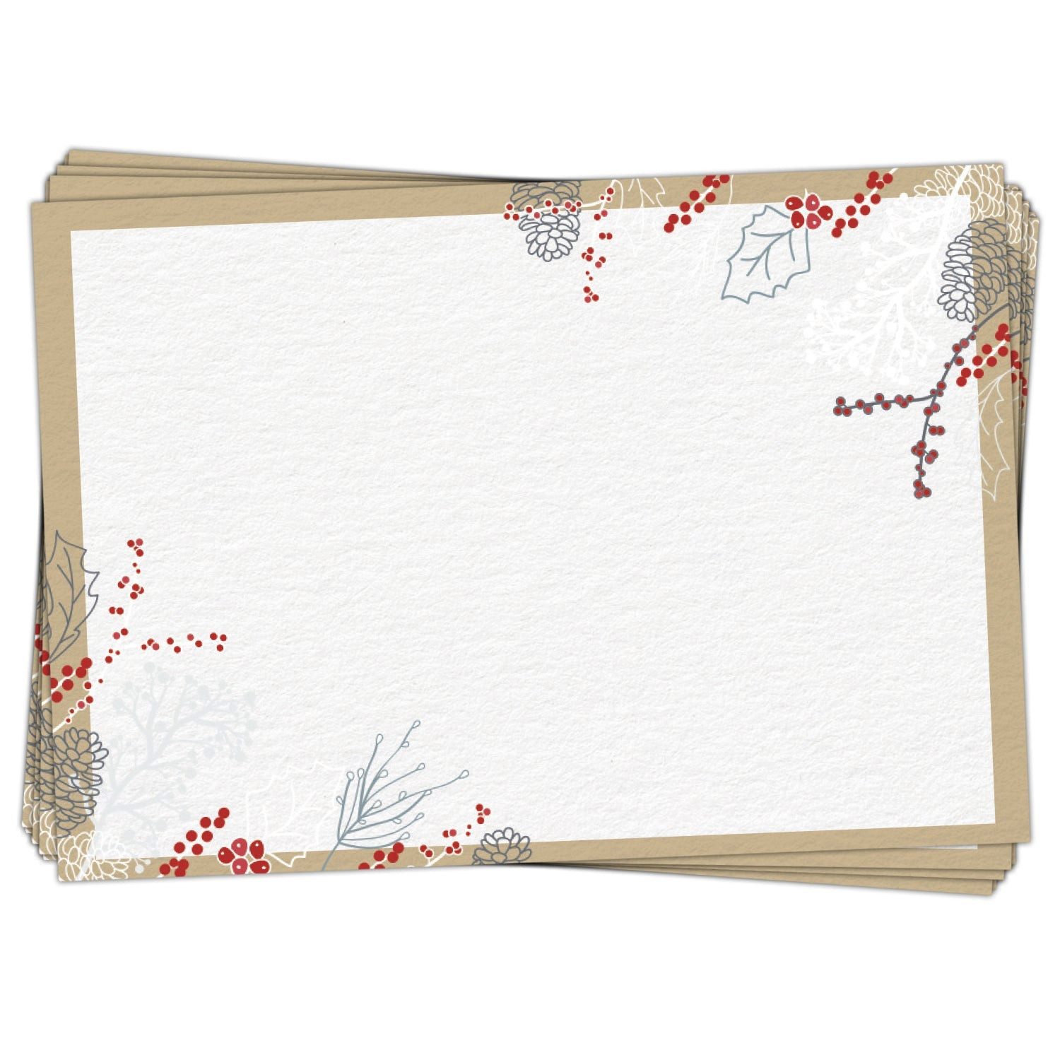 Logbuch-Verlag Aufkleber 25 Namensetiketten Geschenkaufkleber für Namen weiß rot beige