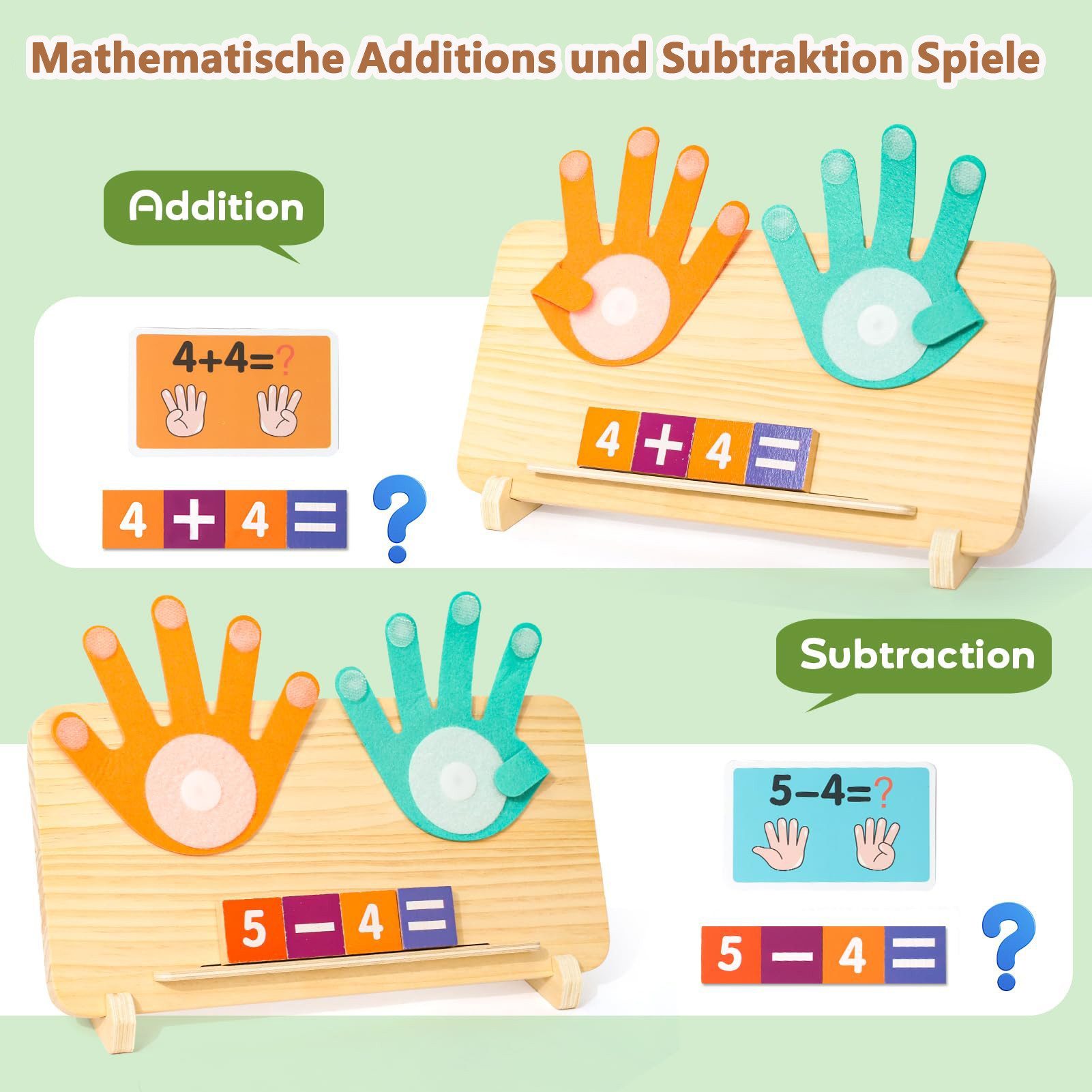 FOUORTUNATE-BEE Lernspielzeug Holz Mathe-Zählspielzeug für Kinder günstig online kaufen