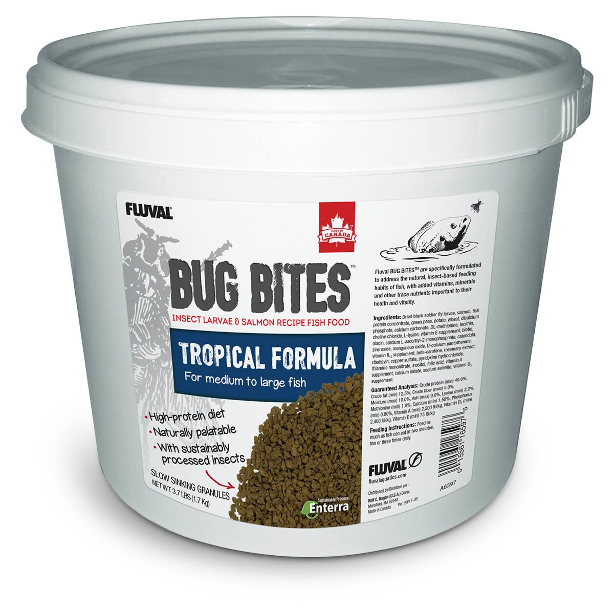 FLUVAL Bug Bites Tropische Fische 1,7 kg, für: Fische