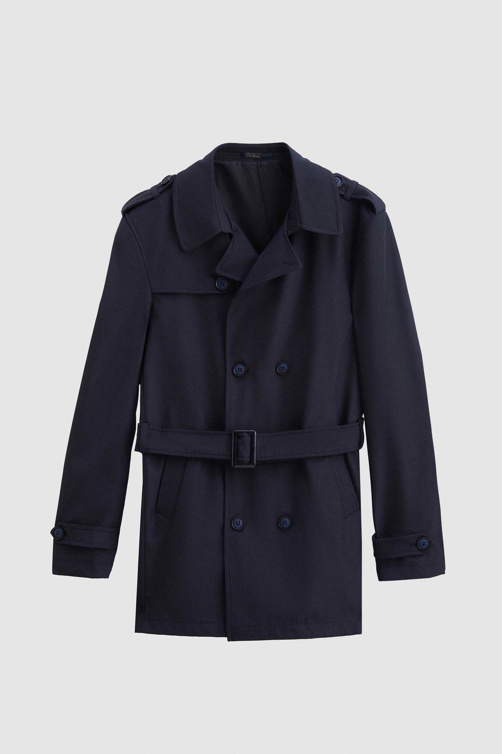 D'S DAMAT Trenchcoat Ds Damat Regular Fit Epaulette Belted Top Coat/Trenchcoat