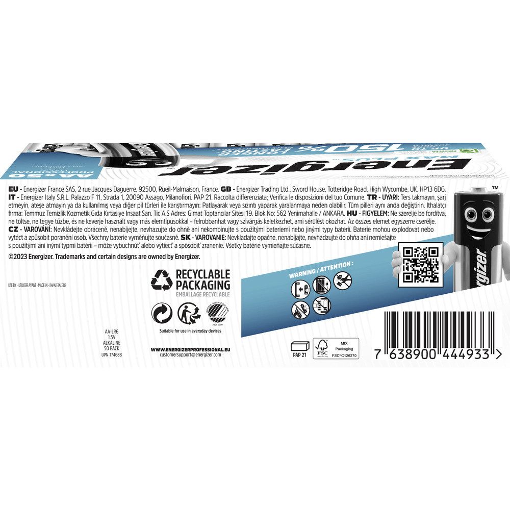 Energizer Energizer Max Plus Mignon (AA)-Batterie Alkali-Mangan 1.5 V 50 St. Batterie