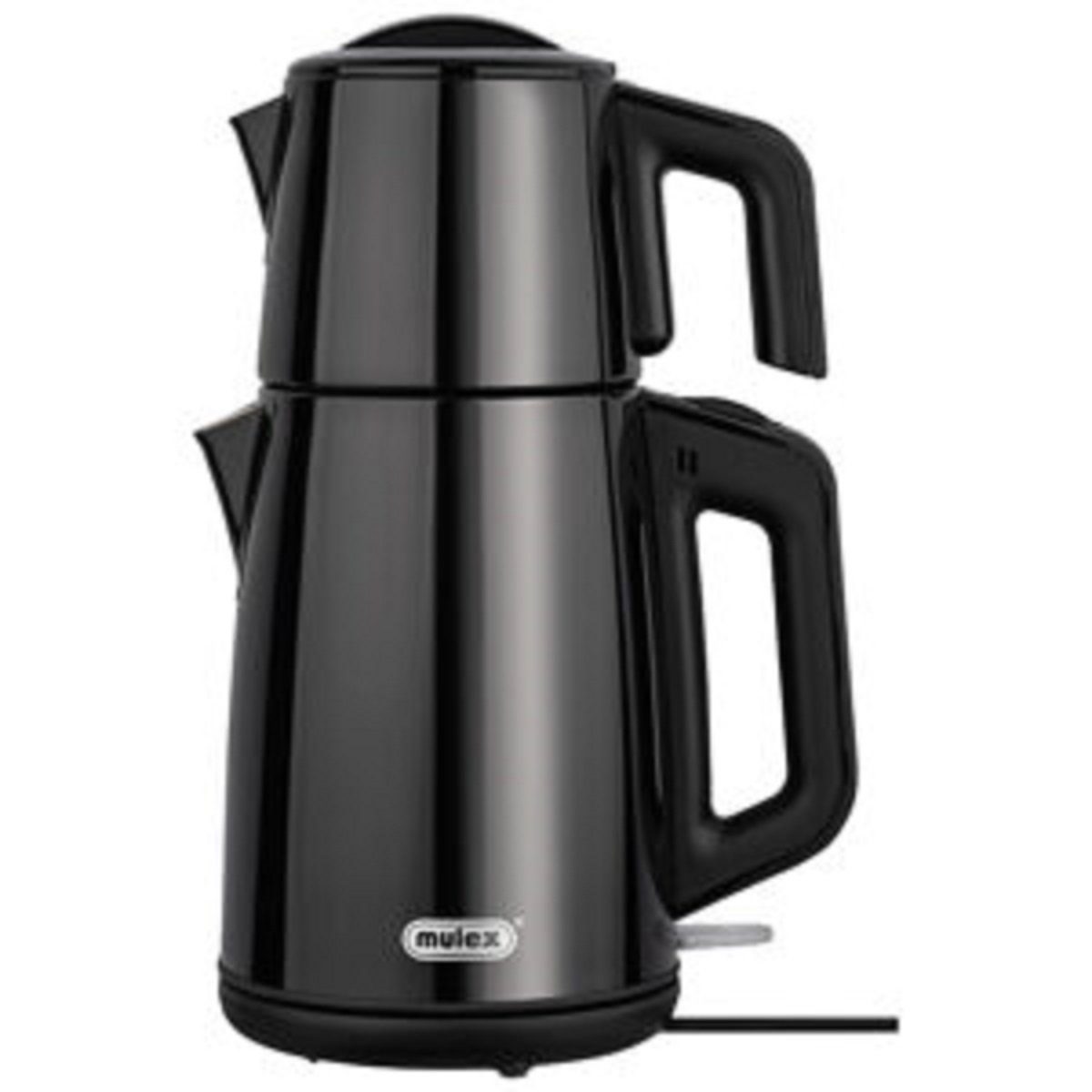Mulex Wasserkocher 1650W 2L Tee Express Edelstahl elektr. Teemaschine Caymatik schwarz