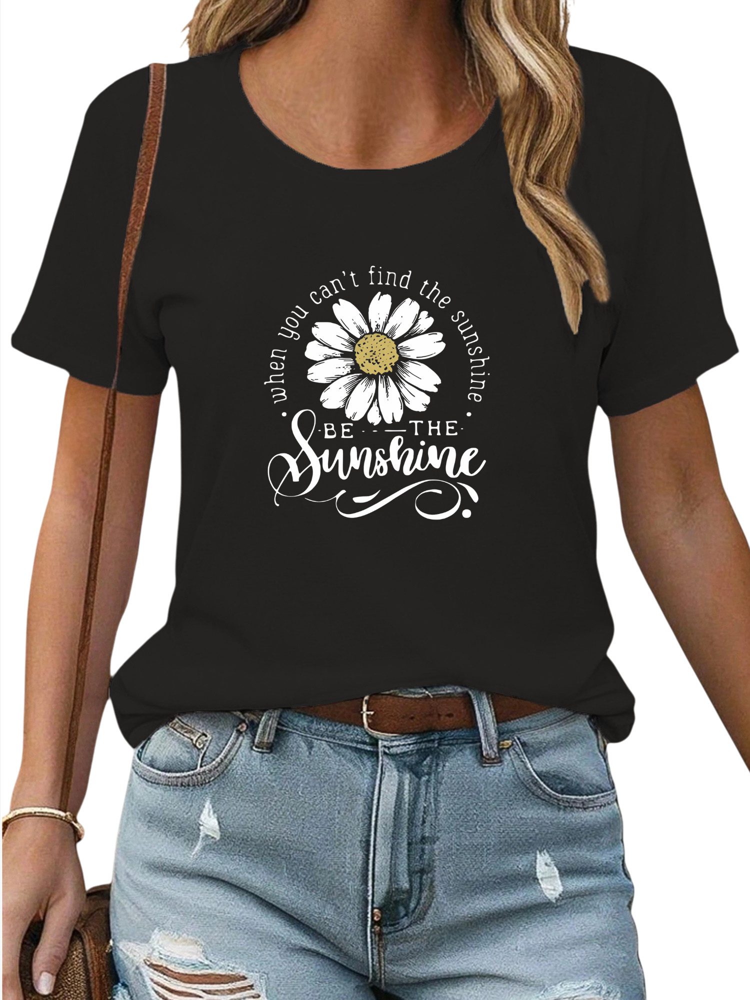 PYL Print-Shirt Damen Sommershirt Kurzarm mit günstig online kaufen