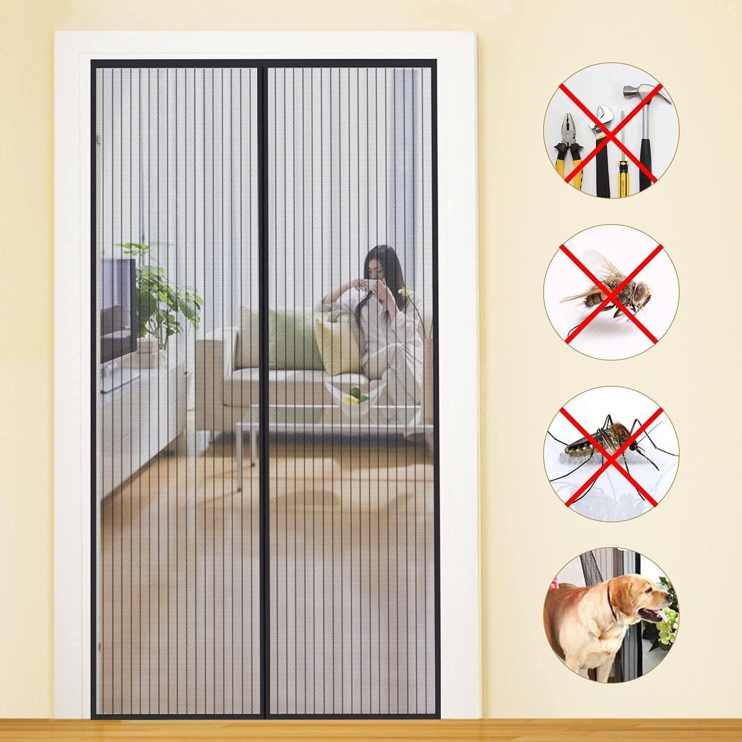 LuxusKollektion Schädlingsschutznetz Fliegengitter Tür Magnet 90x220cm günstig online kaufen