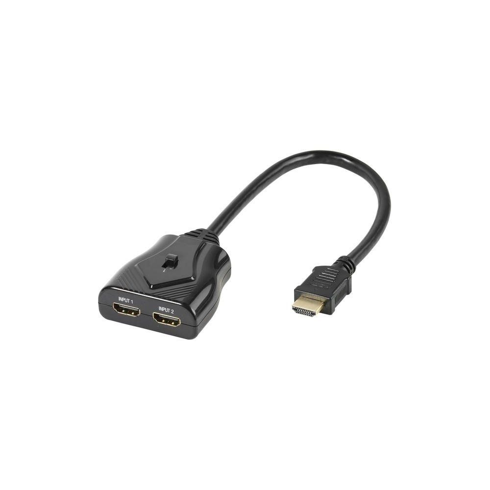 Vivanco HDMI-Splitter HDMI® - Umschalter 2 -> 1, manuell (47157)
