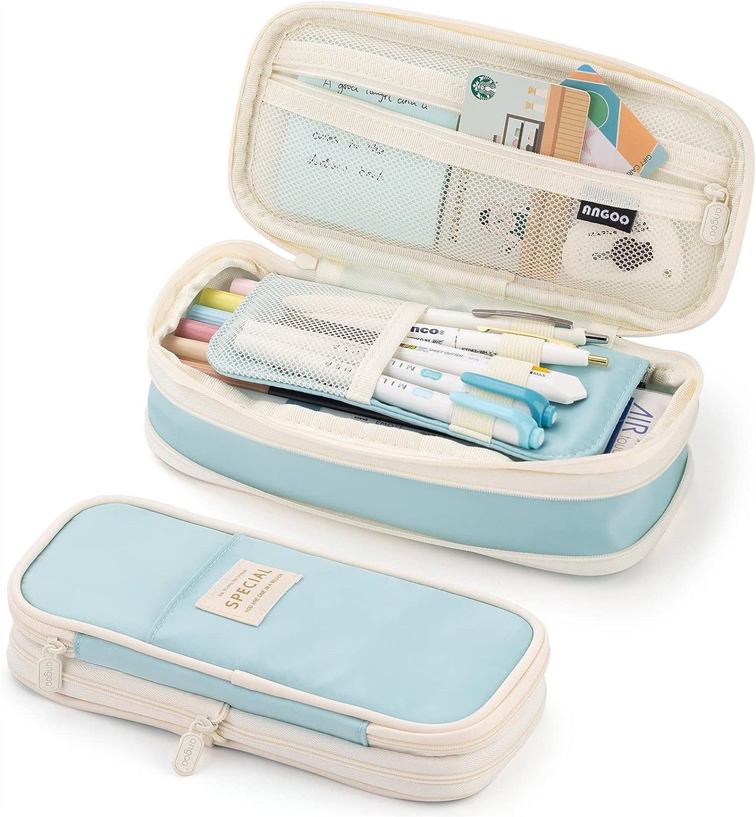 feinlux Federmäppchen Federmäppchen mit großem Fassungsvermögen, Schreibwaren-Stifttasche, (packung, Geburtstags- oder Weihnachtsgeschenk für Kinder), Hohe Kapazität,Verformbar,mehr Stifte zu erhalten