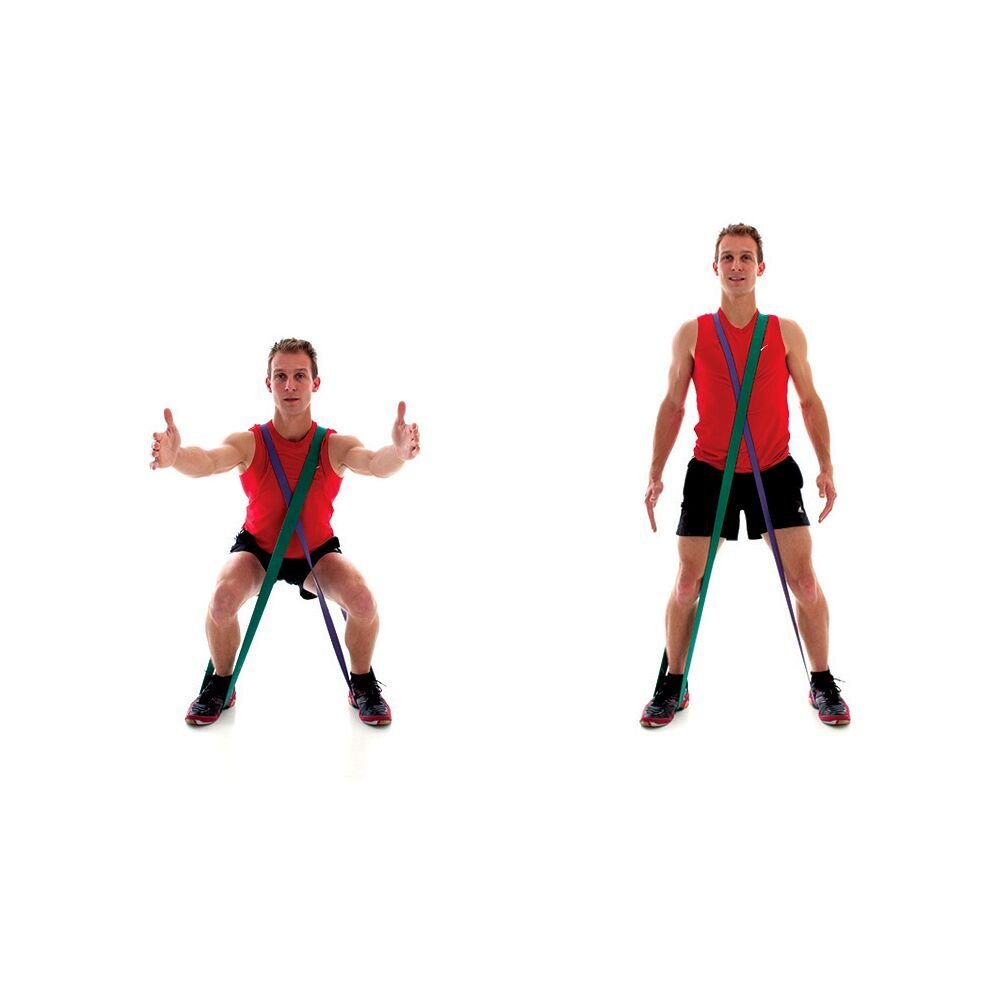 Muskelkräftigung und Stretchband Stretching Sport-Thieme Klimmzugband Für stark Orange, ultra Jumpstretch,