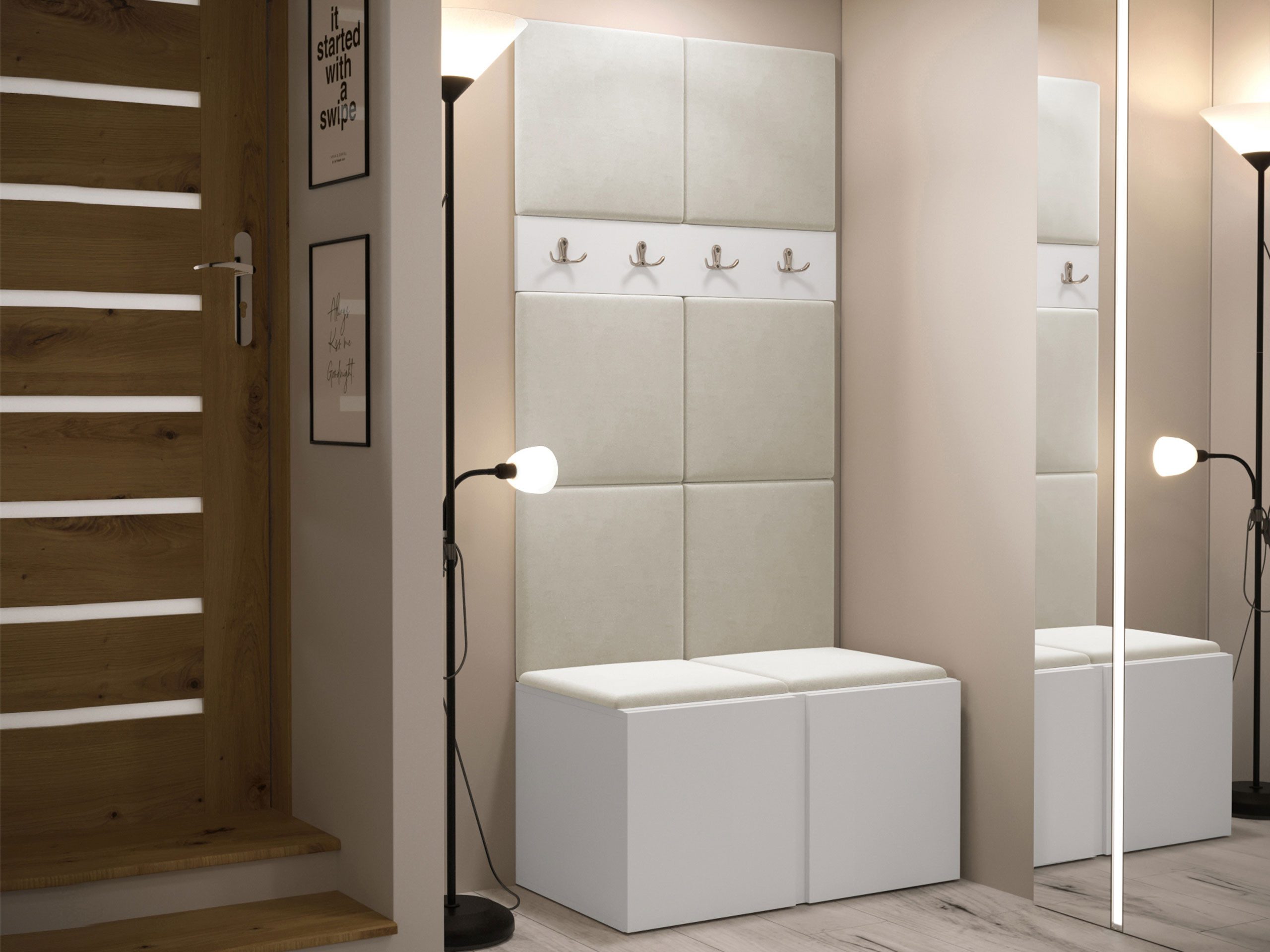 MIRJAN24 Garderoben-Set Orion IV, (Komplett-Set, mit Schuhschrank, Kleiderh günstig online kaufen