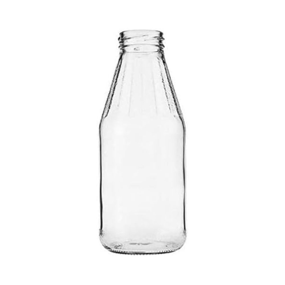 Trinkflasche 500 ml plus weiß Schraubdeckel Milchflasche 2er Set Liter 0,5 mit mikken Fassungsvermögen: Erssatzdeckel, 2