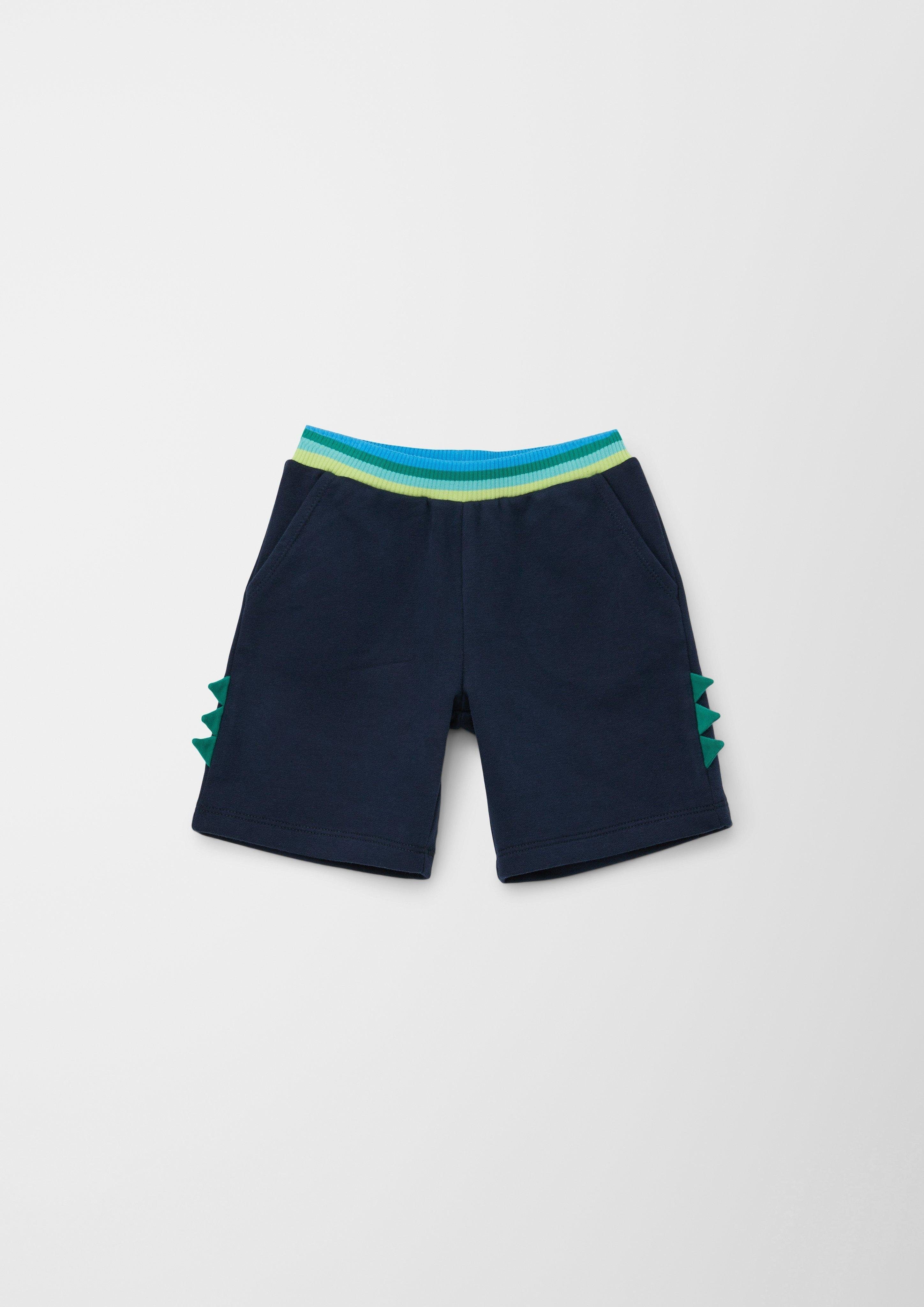 mit Loose: Applikation s.Oliver Zacken-Applikation navy Bermudas Bermudas