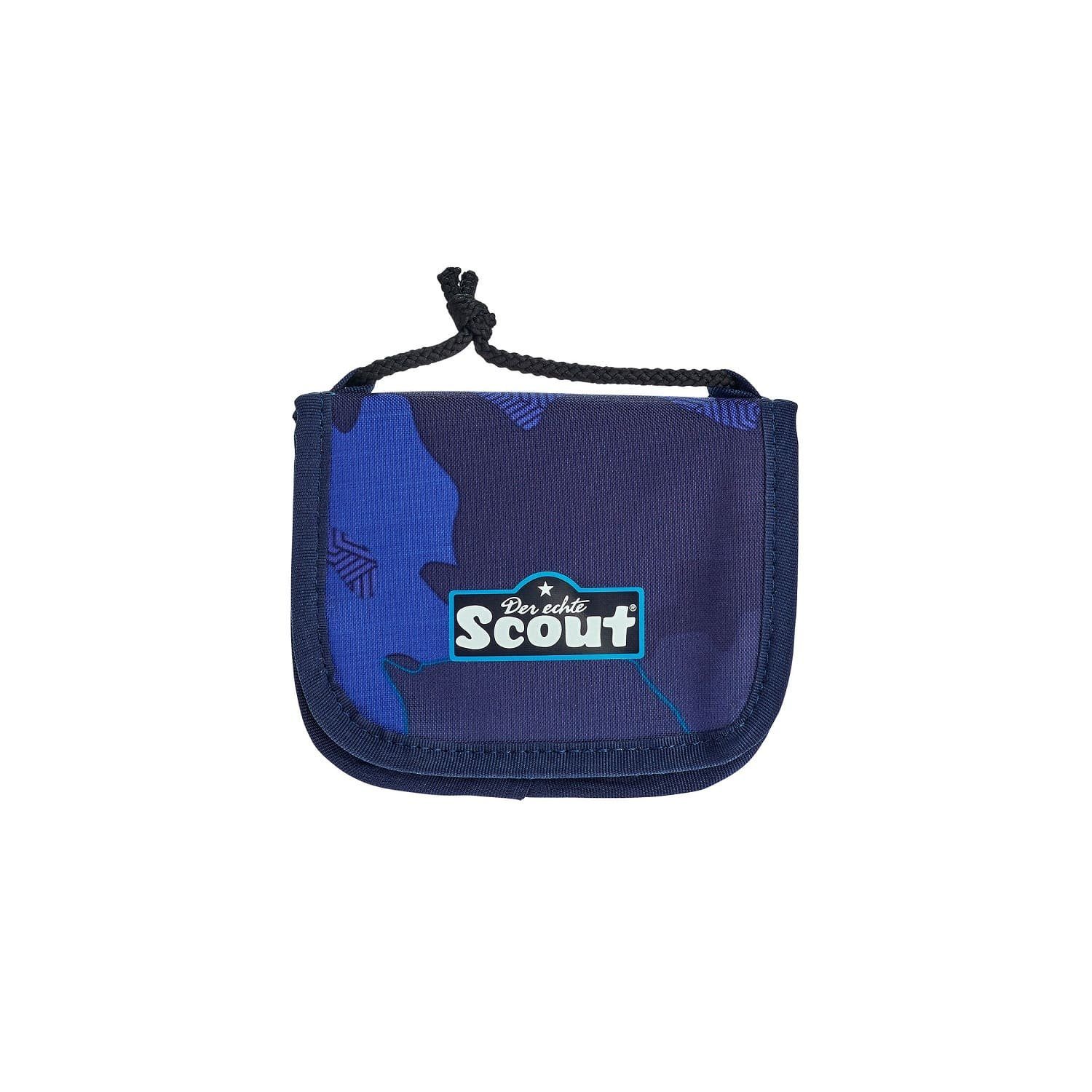 Schulranzen Police Scout (1 Geldbeutel, Geldbörse Stück), Blue Brustbeutel