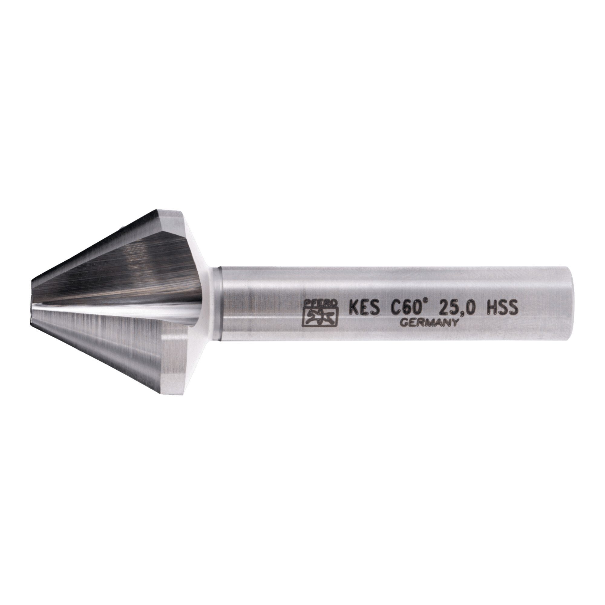 Pferd Kegelsenker PFERD TOOLS HSS Kegel-und Entgratsenker 60° Ø 25 mm Schaft-Ø 10mm DIN