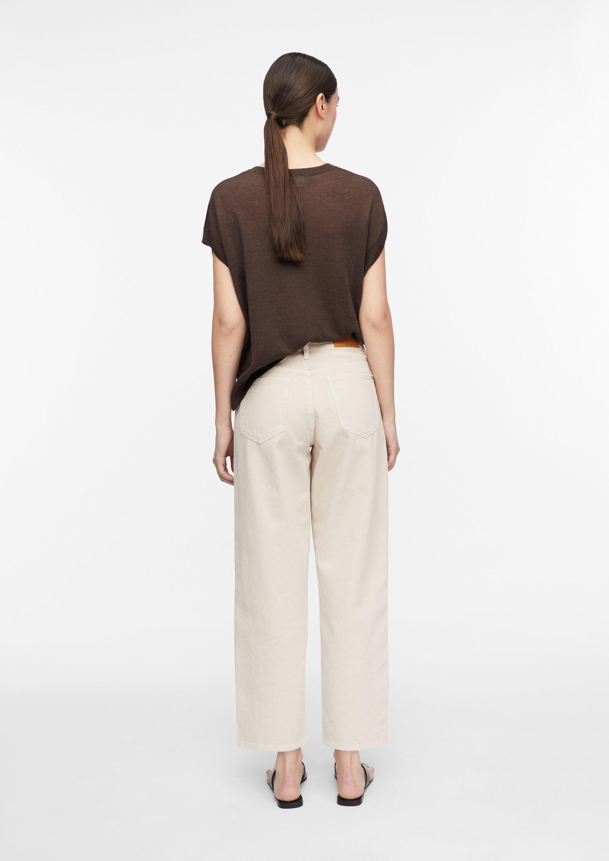 comma Weite Jeans Jeans-Hose LIV - Barrel Leg Jeans in Coloured Denim