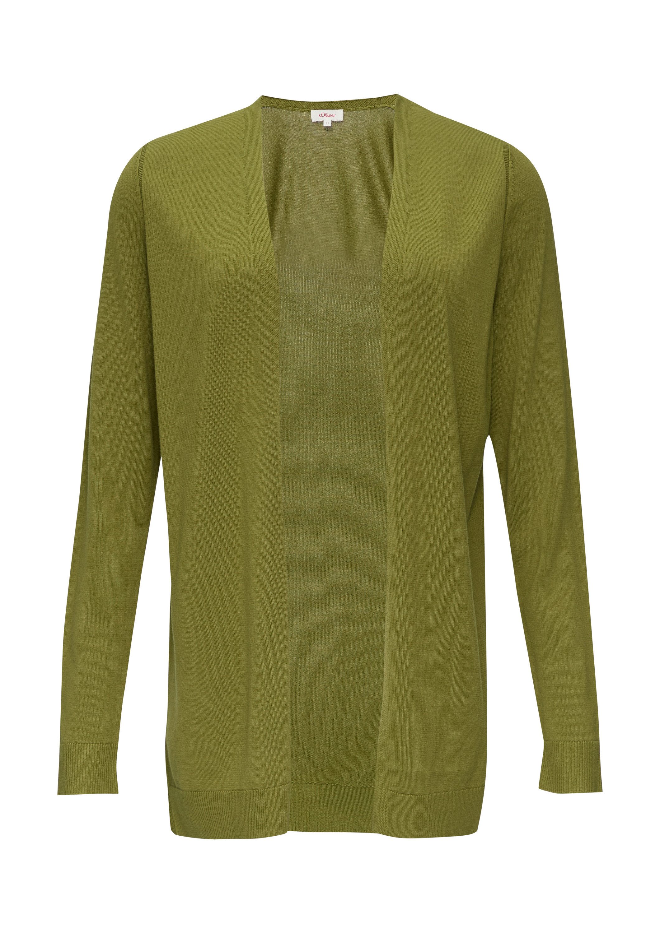 s.Oliver Cardigan Strickjacke Cardigan aus Viskose-Baumwollmix günstig online kaufen