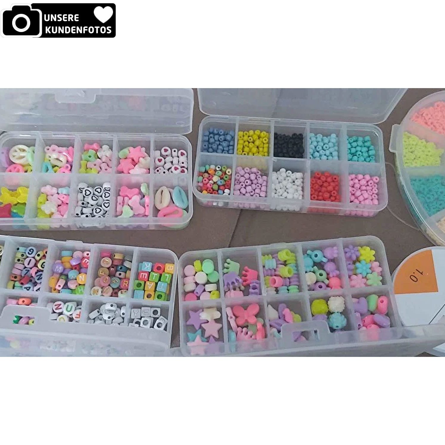 Jungengel Bastelperlen Schmuck Bastelset Kinder Perlen Figuren Buchstaben Zubehör Armband, (Bastelset, Schmuckset, Perlen-Set 3000-tlg), Schmuck Bastelset 45-tlg. mit Perlen, Figuren & Zubehör