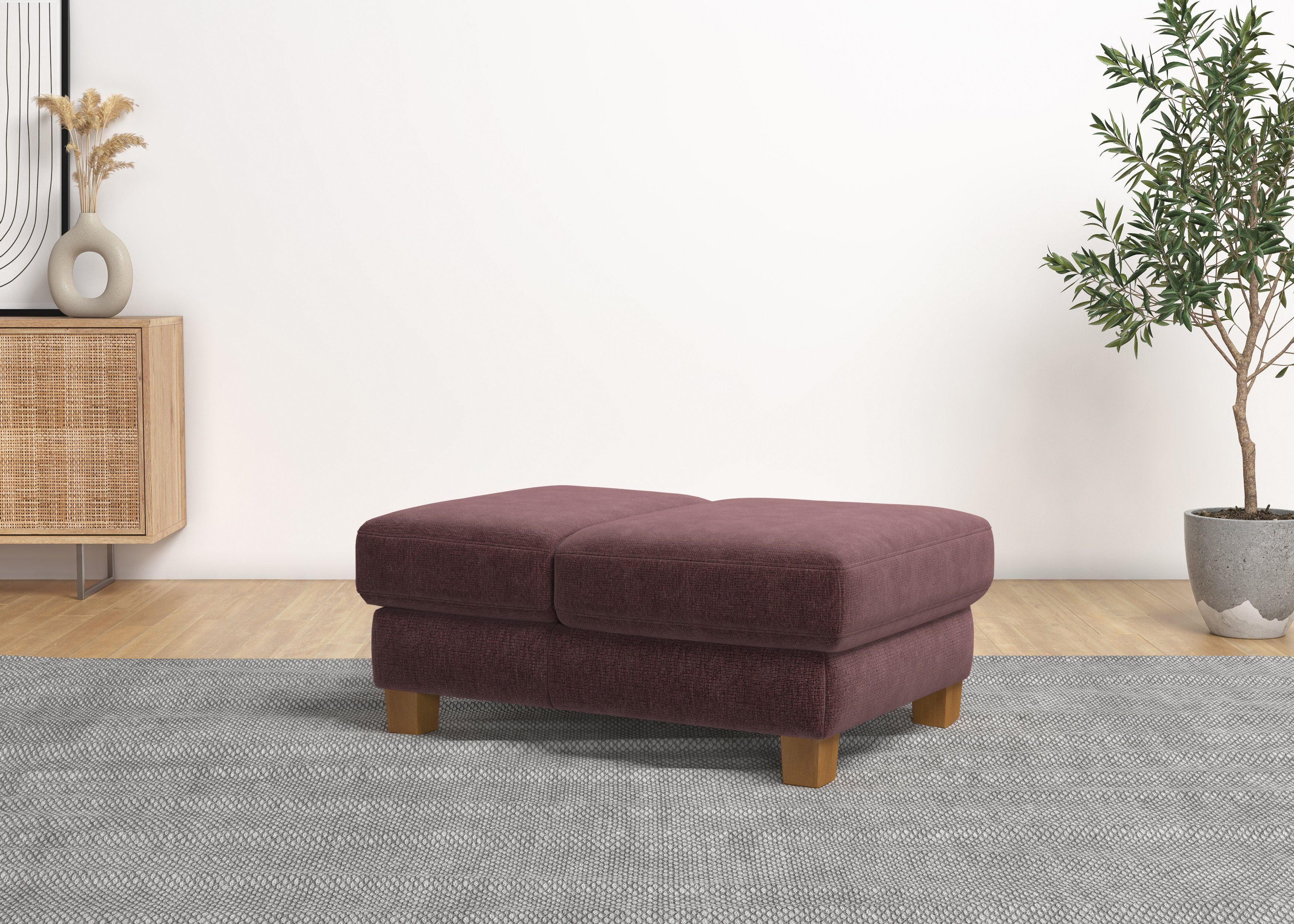 Home affaire Polsterhocker Dundee, mit Klappfunktion - wie ein Sessel nutzbar