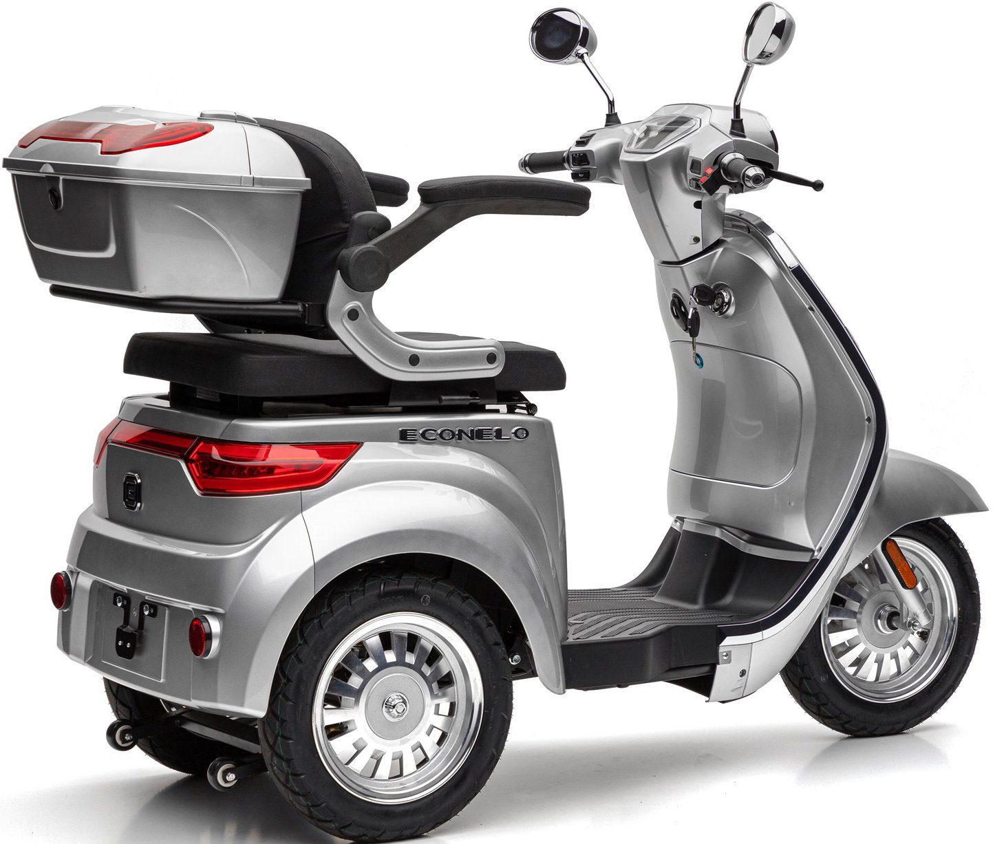 ECONELO E-Motorroller 25 LUX, silberfarben km/h